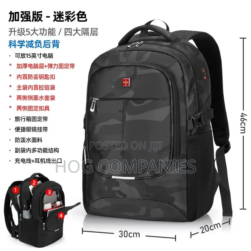 Fashionable School Bags Laptop Travel Backpack- Fast Delivery in 2hrs