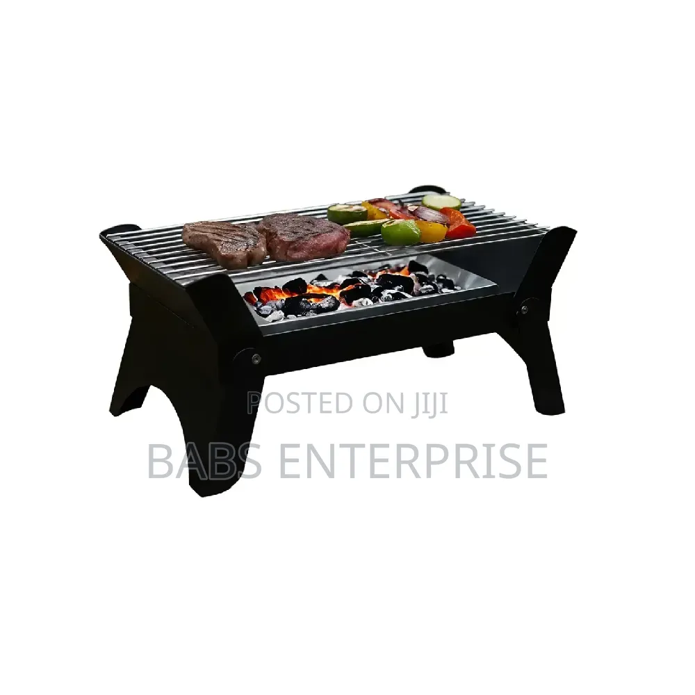 Green Lion Qudra Foldable BBQ Grill – Black