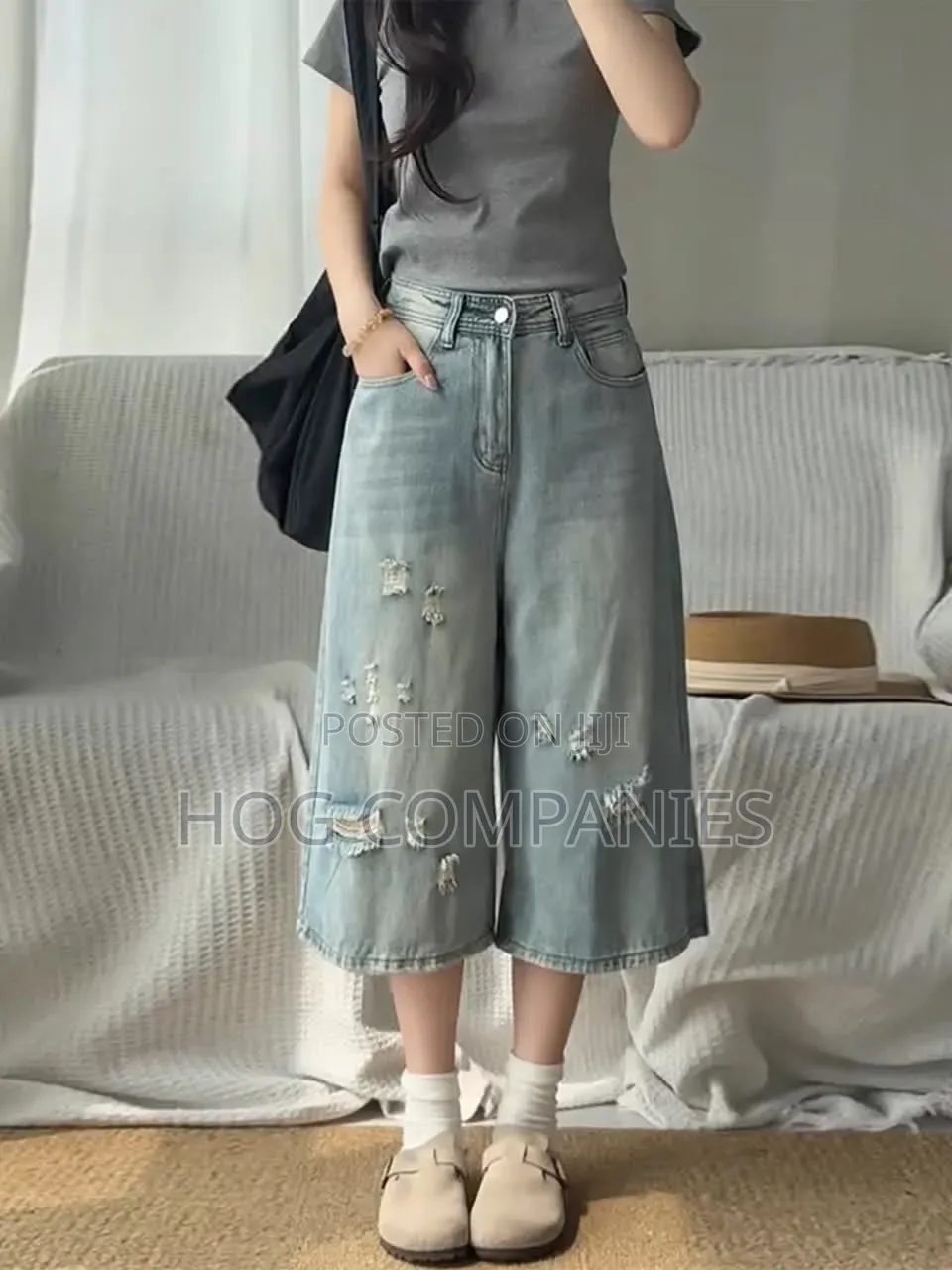 Ladies Baggy Jeans Trousers- Fast Delivery in 2hrs