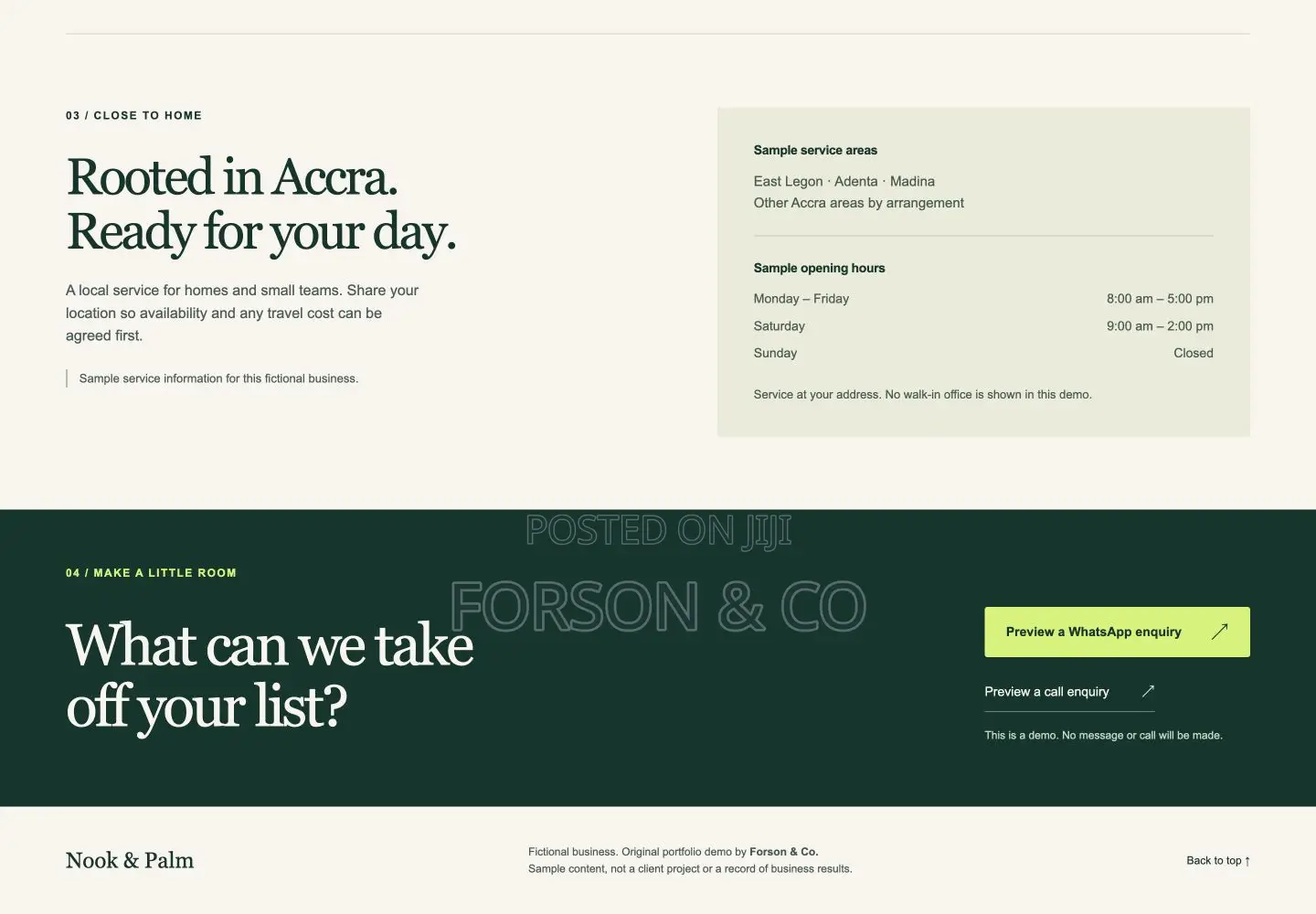Mobile-Friendly Business Website With WhatsApp Contact