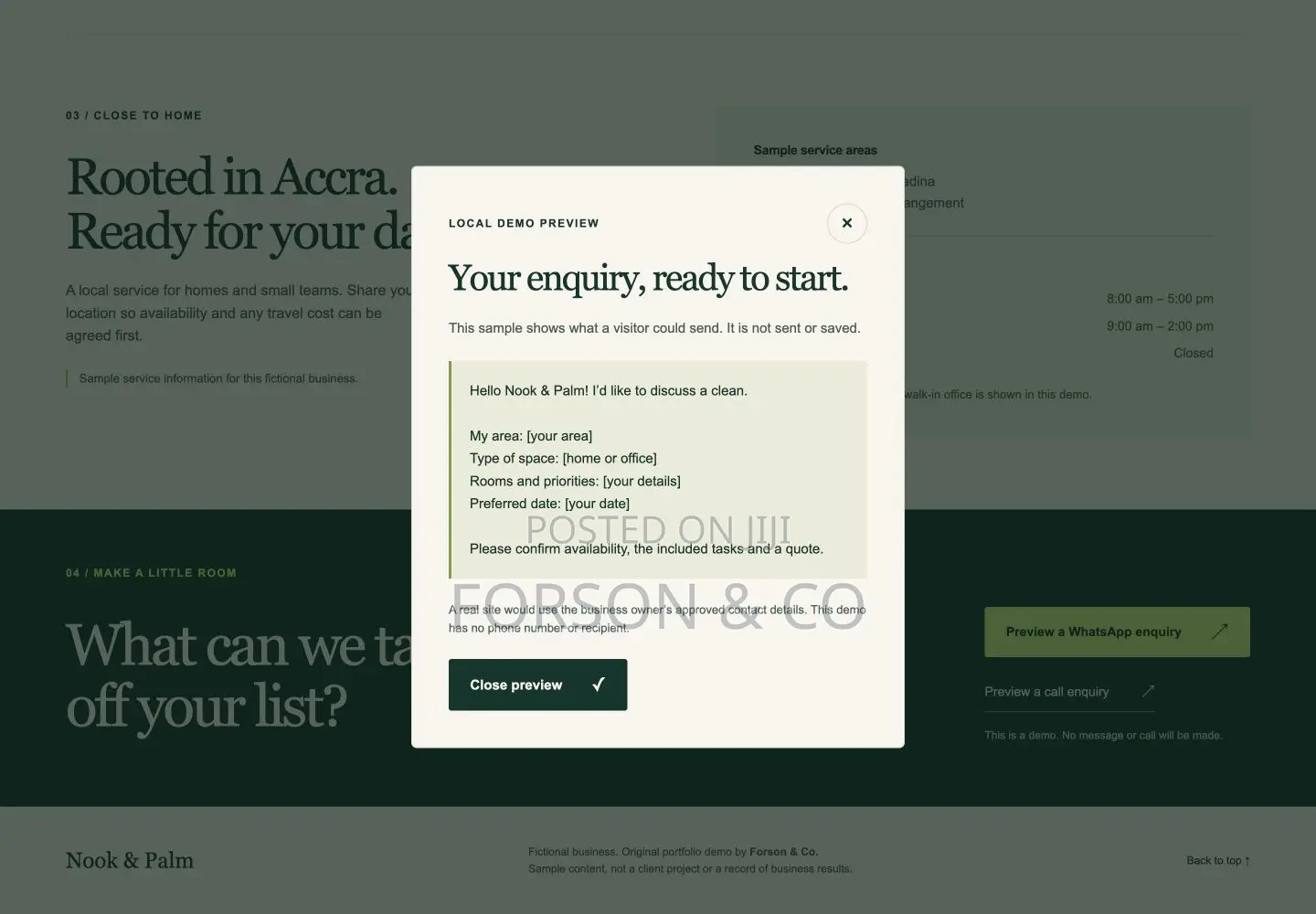 Mobile-Friendly Business Website With WhatsApp Contact