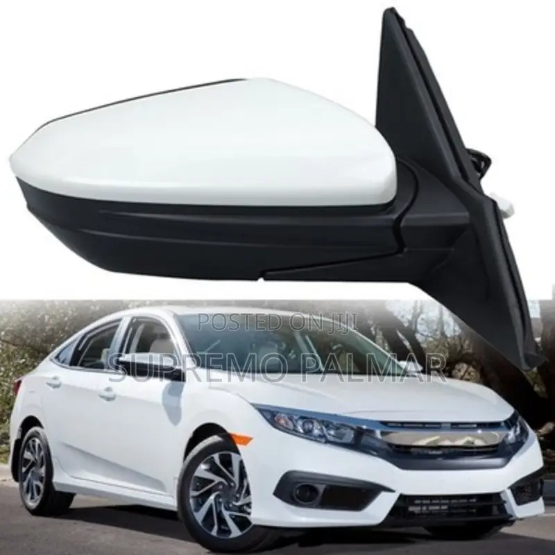 Honda Civic 2016–2021 Right Mirror – Signal Light, Pearl White
