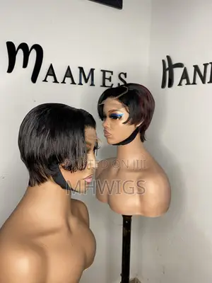 Simple Flat Pixiecut Wig