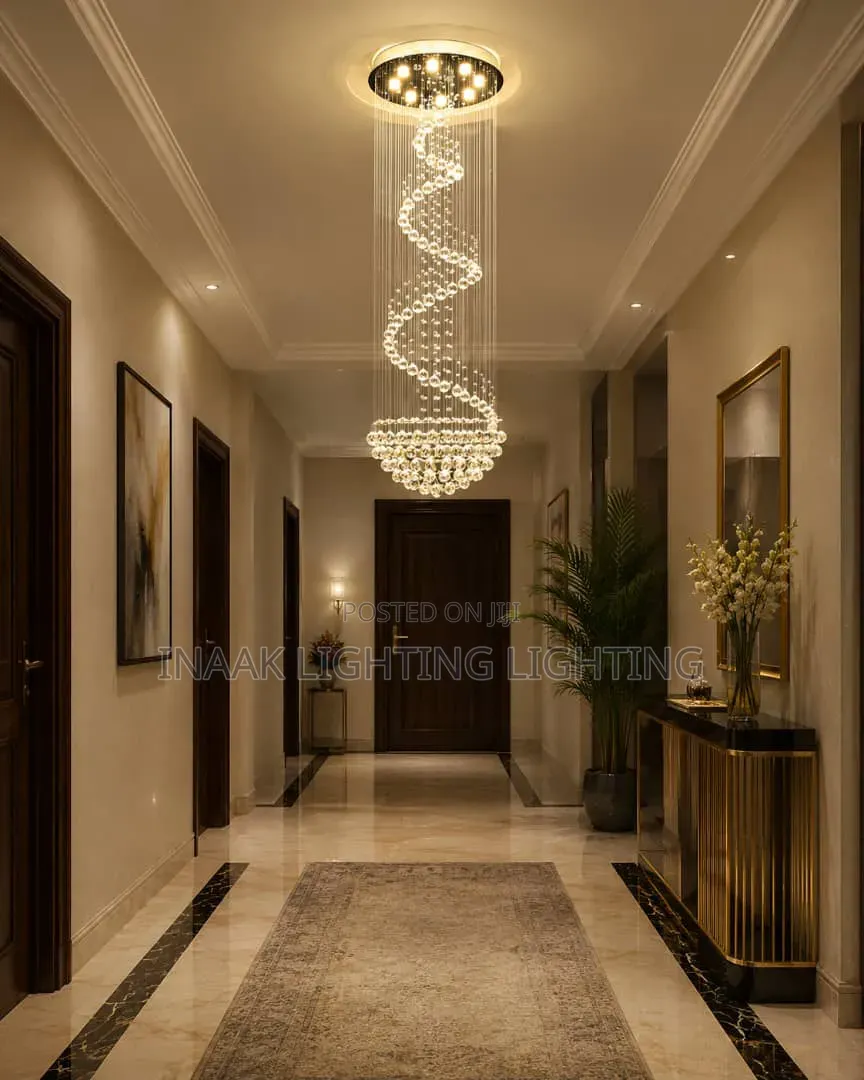 Long Drop Staircase Chandelier Light