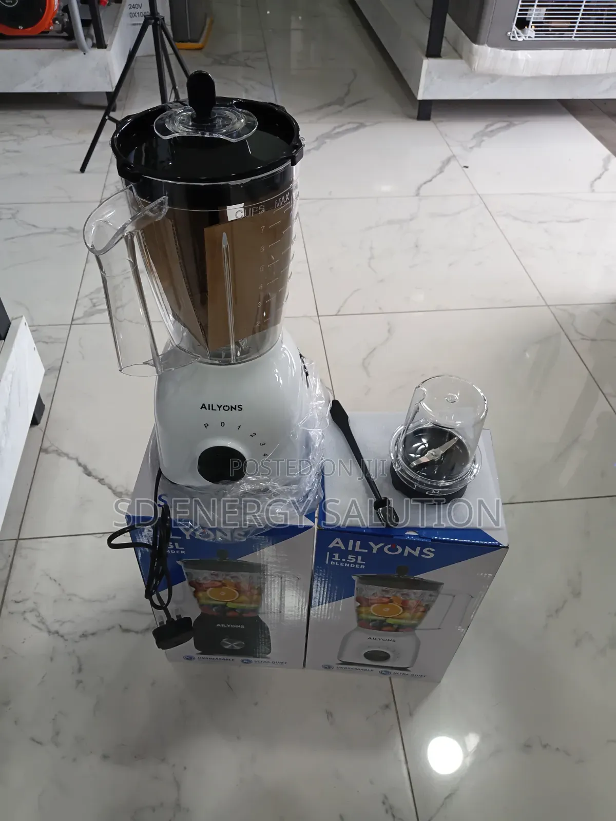 Ailyons Powerful 1.5L Blender -4 Speed,Non-Slip,Safety Lock