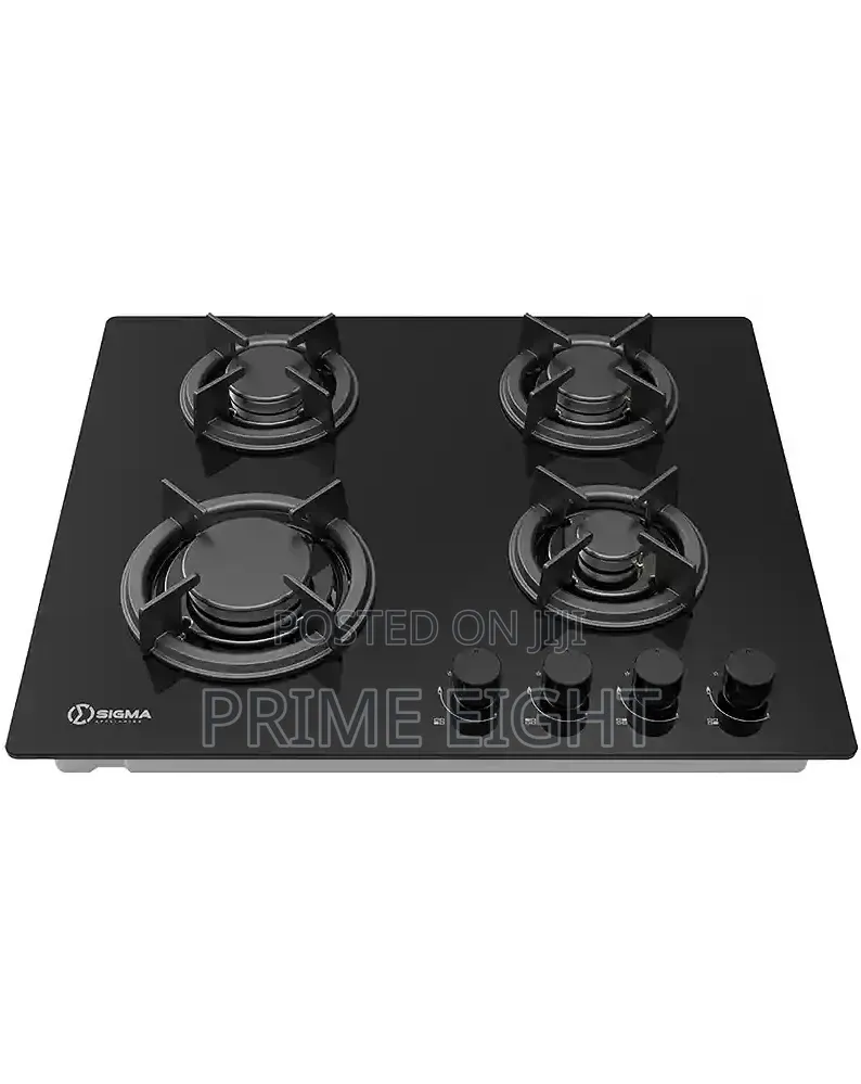 Sigma 4 Burner 60cm Built-in Hob Glass Mirror Finish SBI-GHOB-M60GJ402