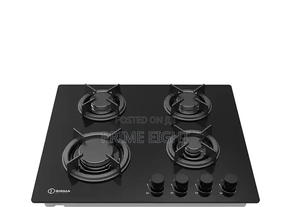 Sigma 4 Burner 60cm Built-in Hob Glass Mirror Finish SBI-GHOB-M60GJ402