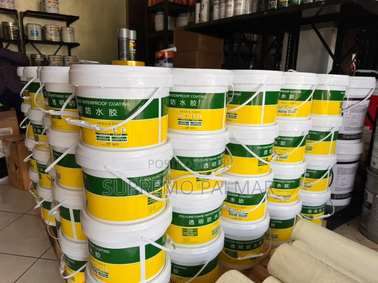 5kg Clear PU Waterproof Sealant - Protective Coating for Roofs & Concr
