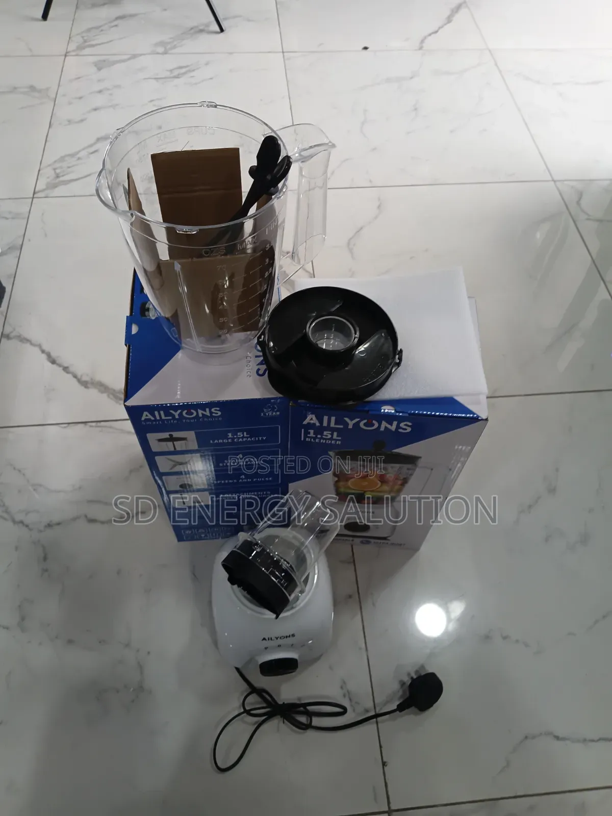 Ailyons 1.5L2 -in -1 Blender - Blend+ Grind! Unbreakable Jar