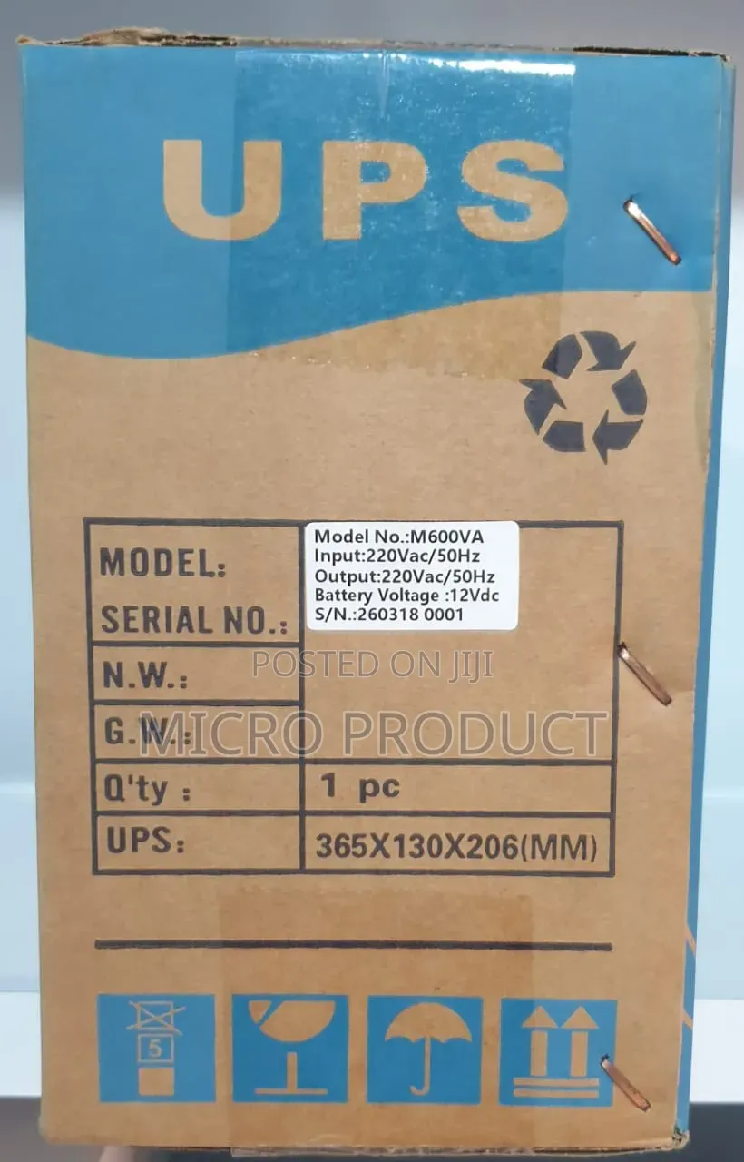 Automatic Buckup 600VA UPS