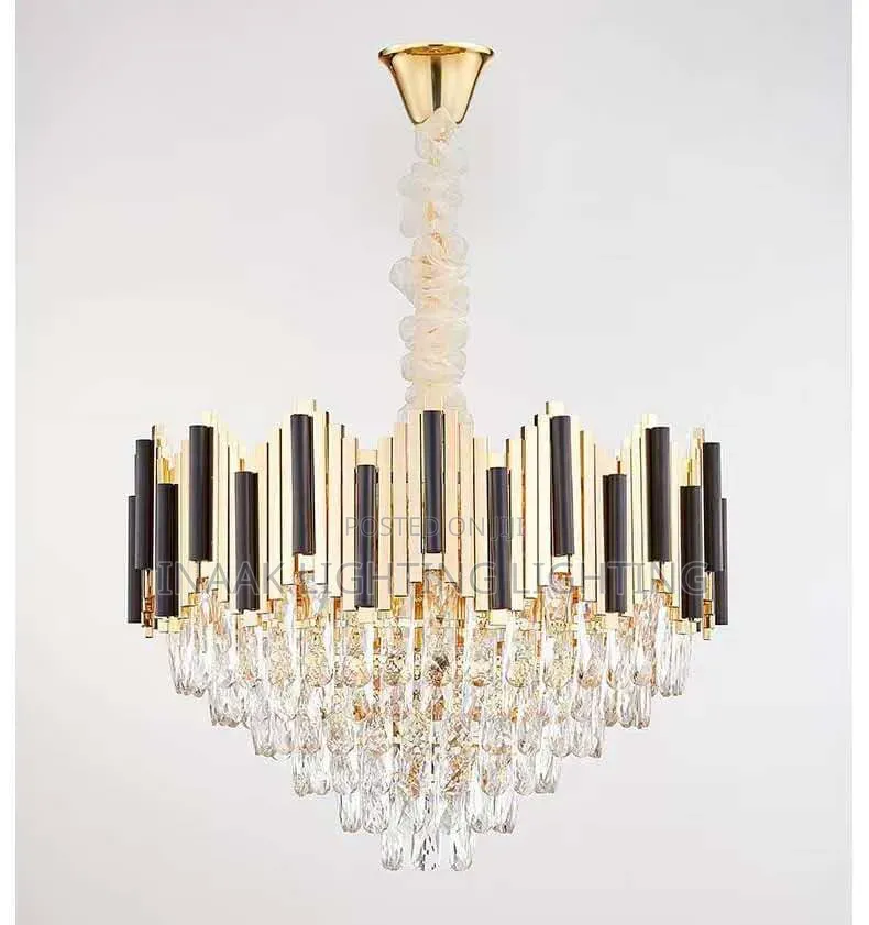 Luxury Modern Crystal Chandelier Bk-Gd