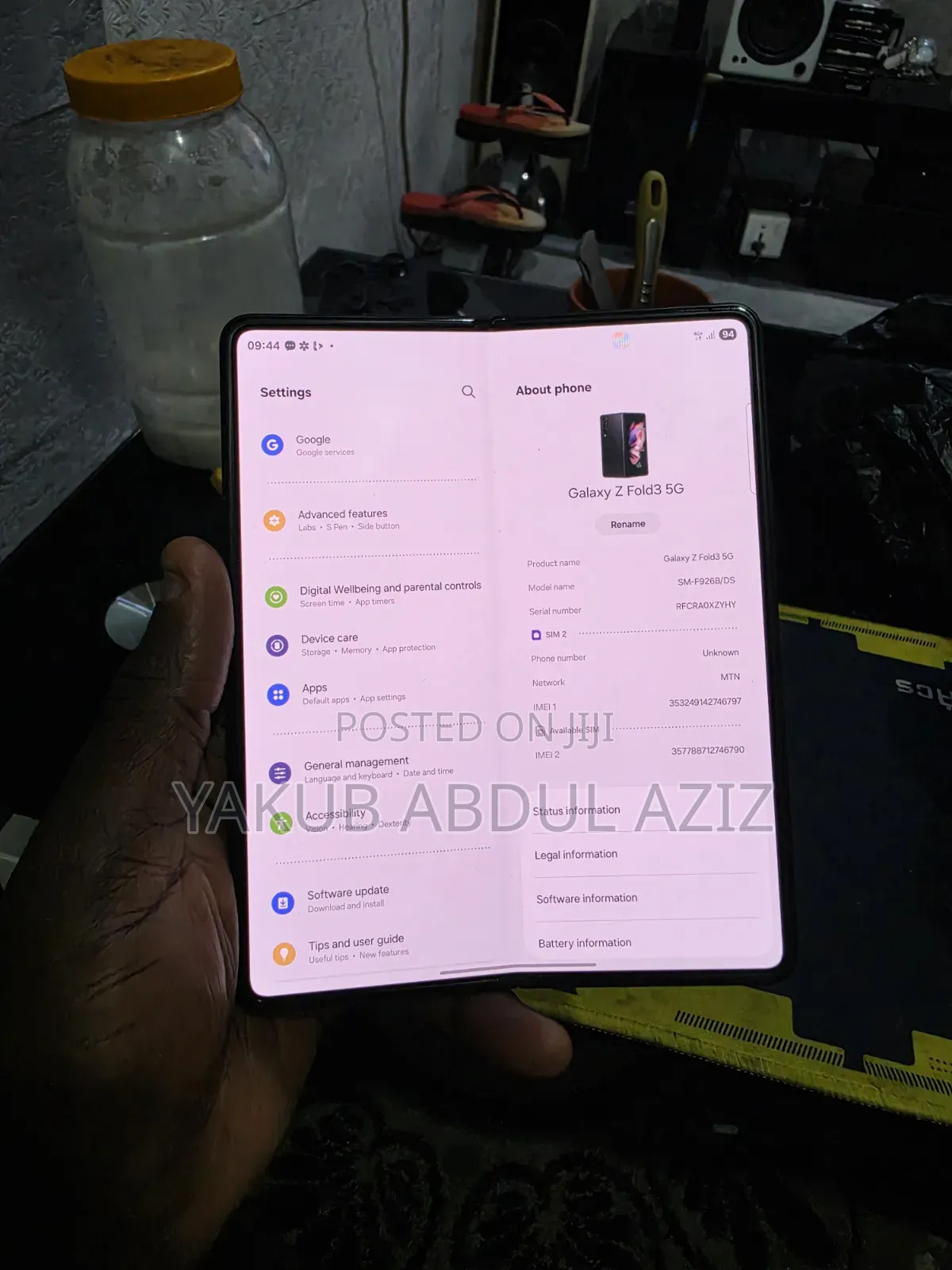Samsung Galaxy Z Fold 3 256 GB Black