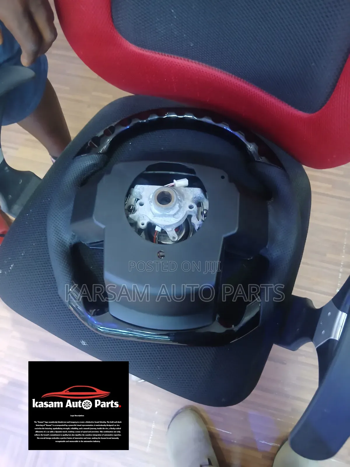 Land Cruiser Prado 250 Style Steering Wheel Black Leather Carbon