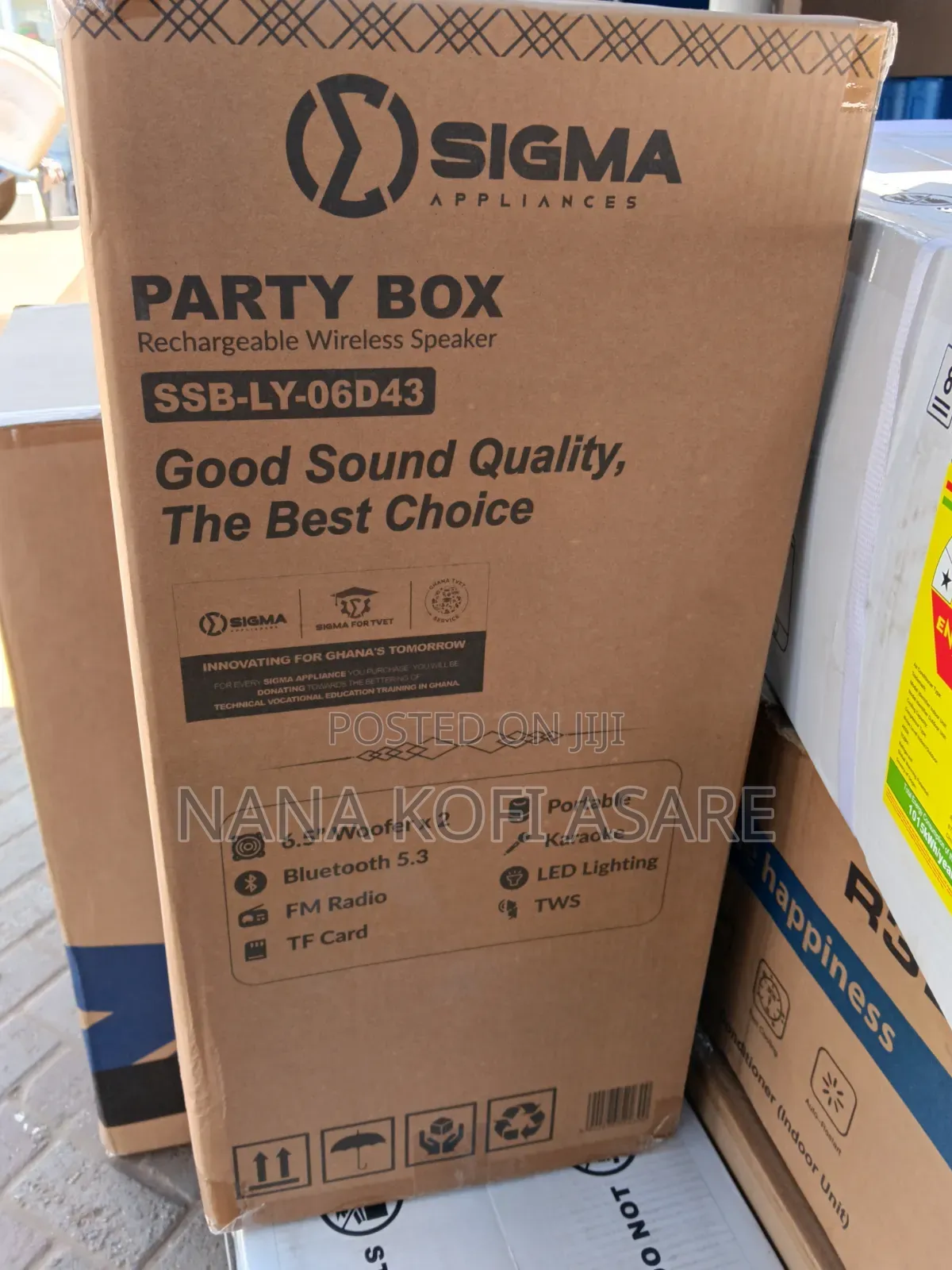 Sigma Party Box Rechargeable Wireless Speaker