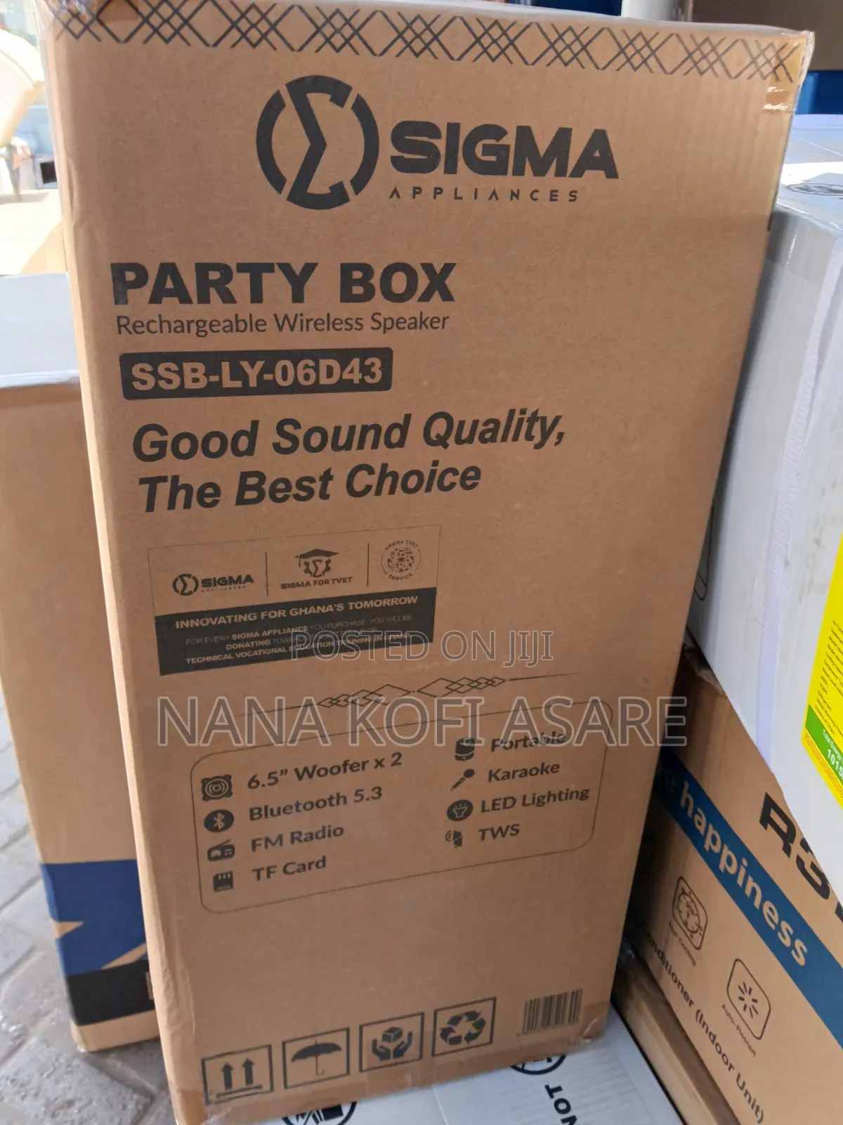 Sigma Party Box Rechargeable Wireless Speaker