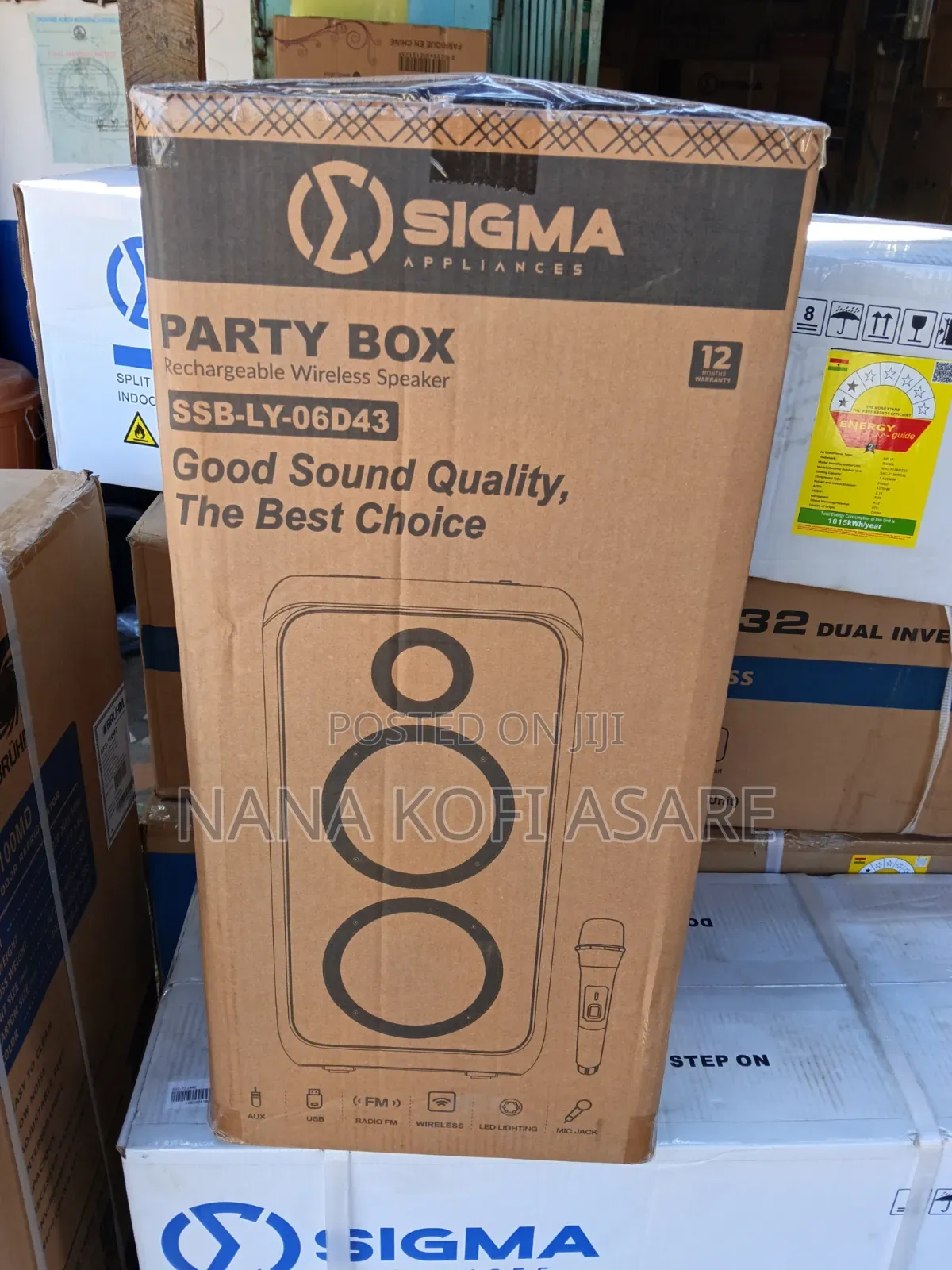 Sigma Party Box Rechargeable Wireless Speaker