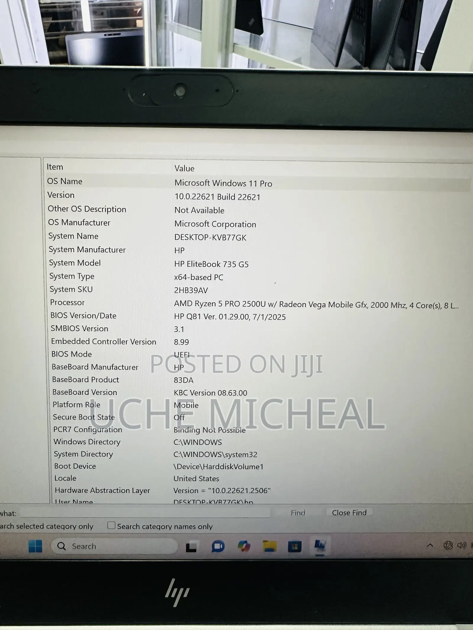 Laptop HP EliteBook 735 G5 16GB AMD Ryzen 5 SSD 256GB