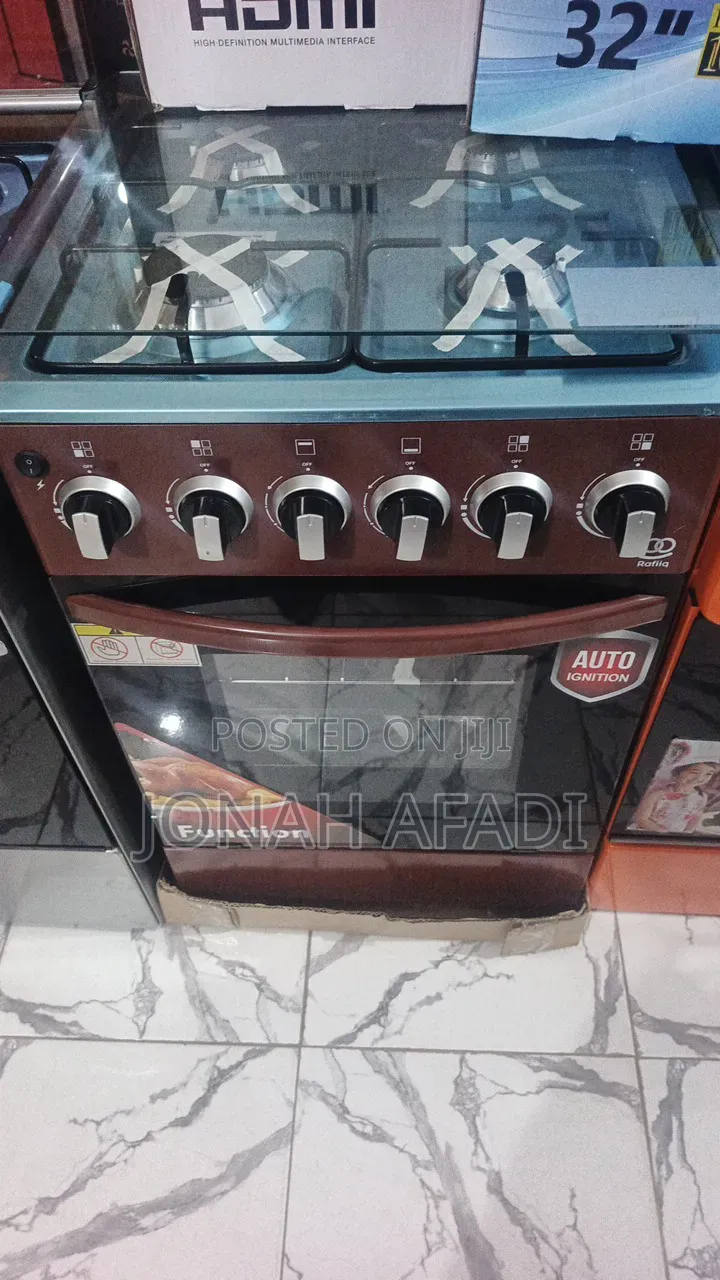 RAFIIQ 50x50 4 Burner Oven and Grill Gas Stove