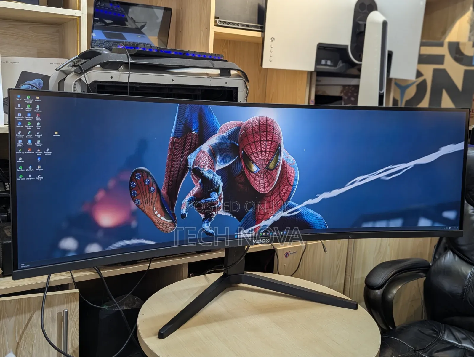 Vibox 49" Inch 120Hz Ultrawide Curved Gaming Monitor UWQHD Resolution