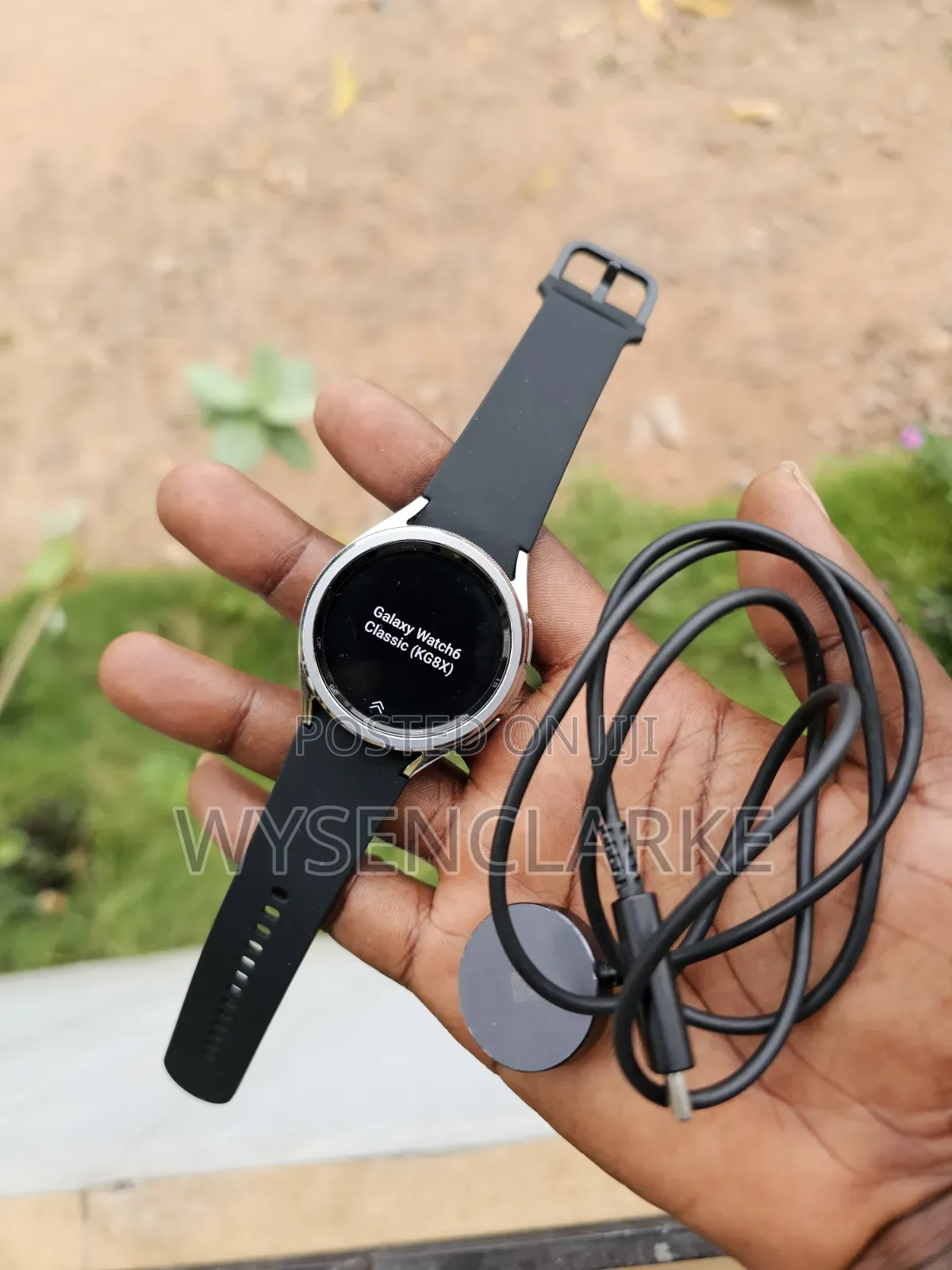 USA Used Samsung Galaxy Watch 6 Classic 43mm Silver With Black Band