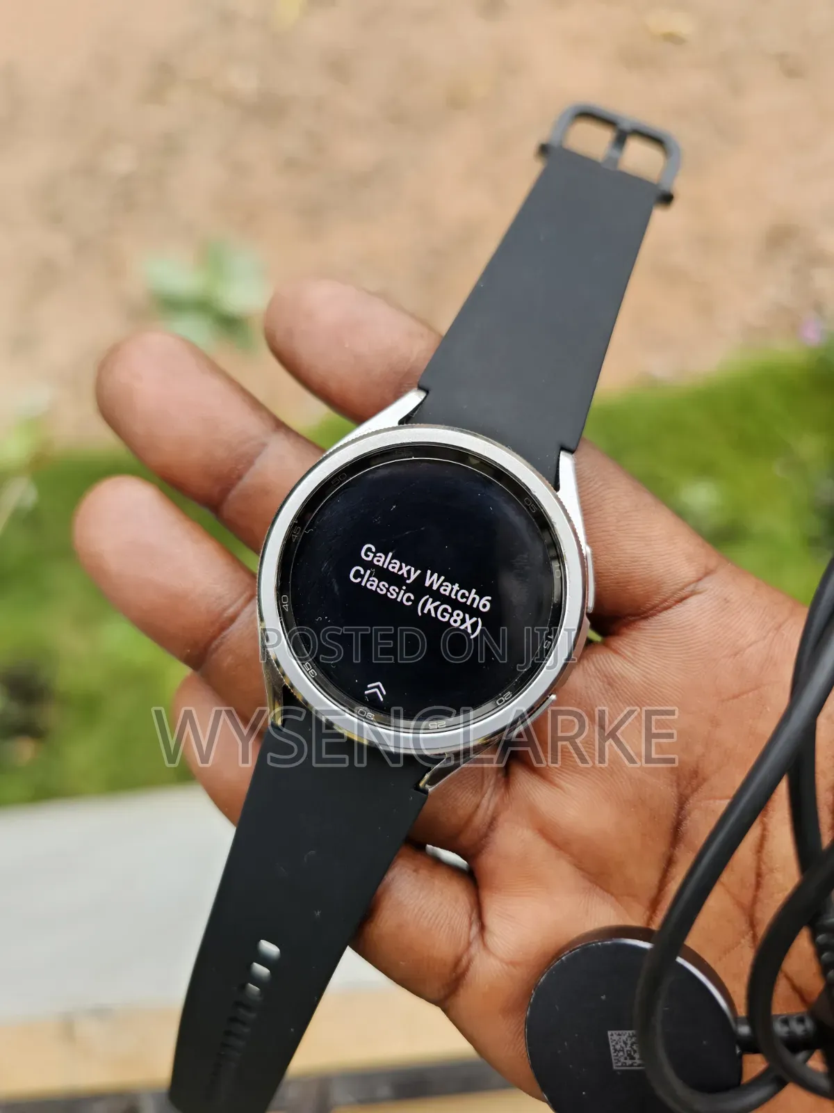 USA Used Samsung Galaxy Watch 6 Classic 43mm Silver With Black Band