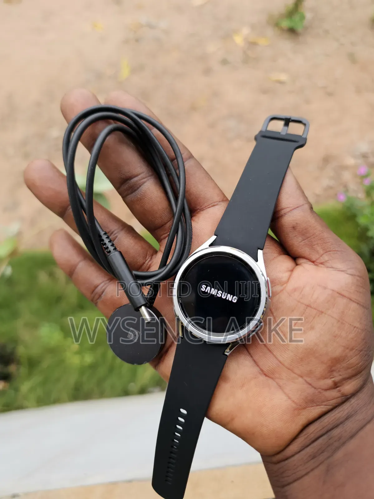 USA Used Samsung Galaxy Watch 6 Classic 43mm Silver With Black Band