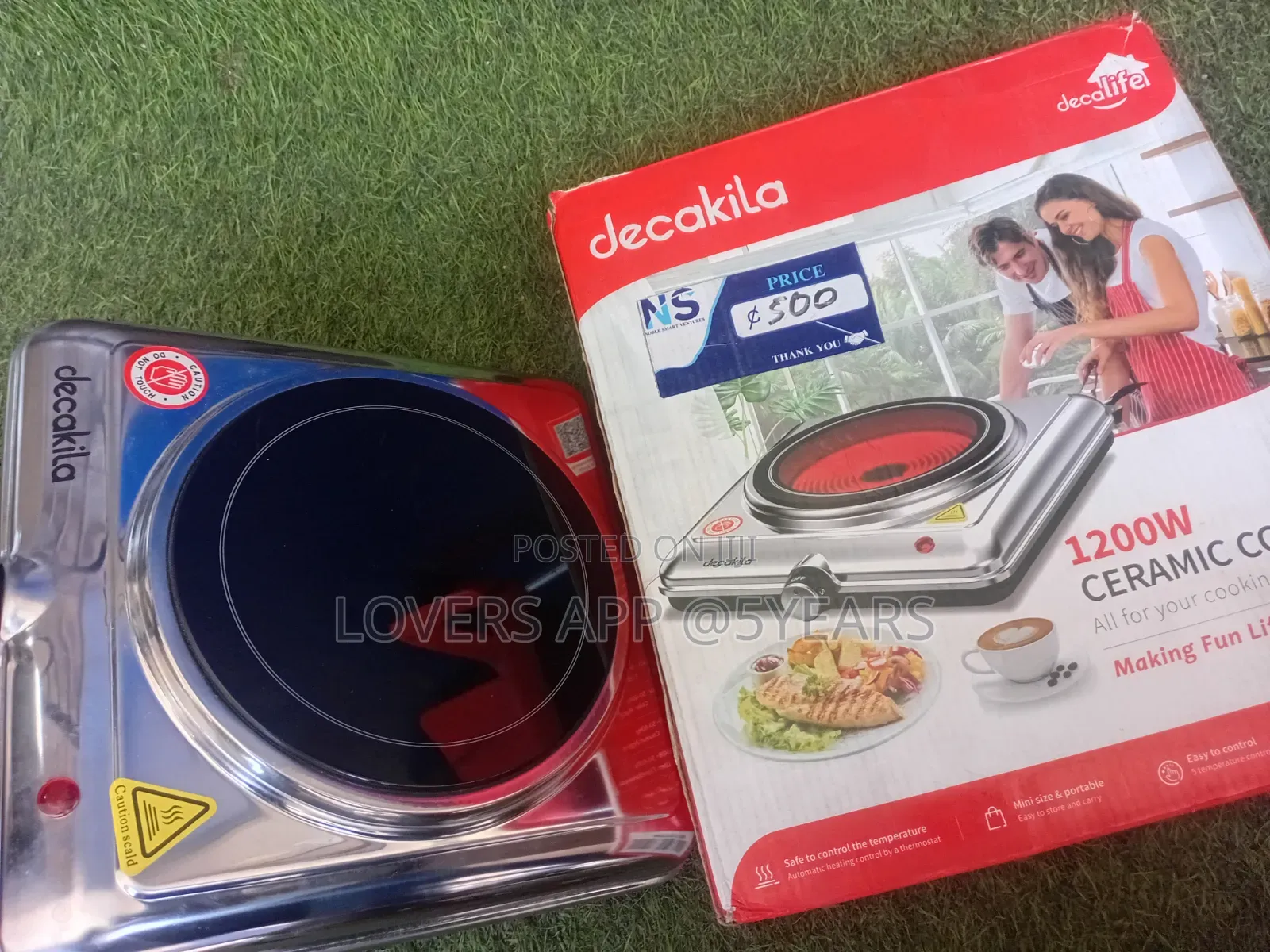 Portable Decakila 1200w Ceramic Cooker Automatic Cooker.