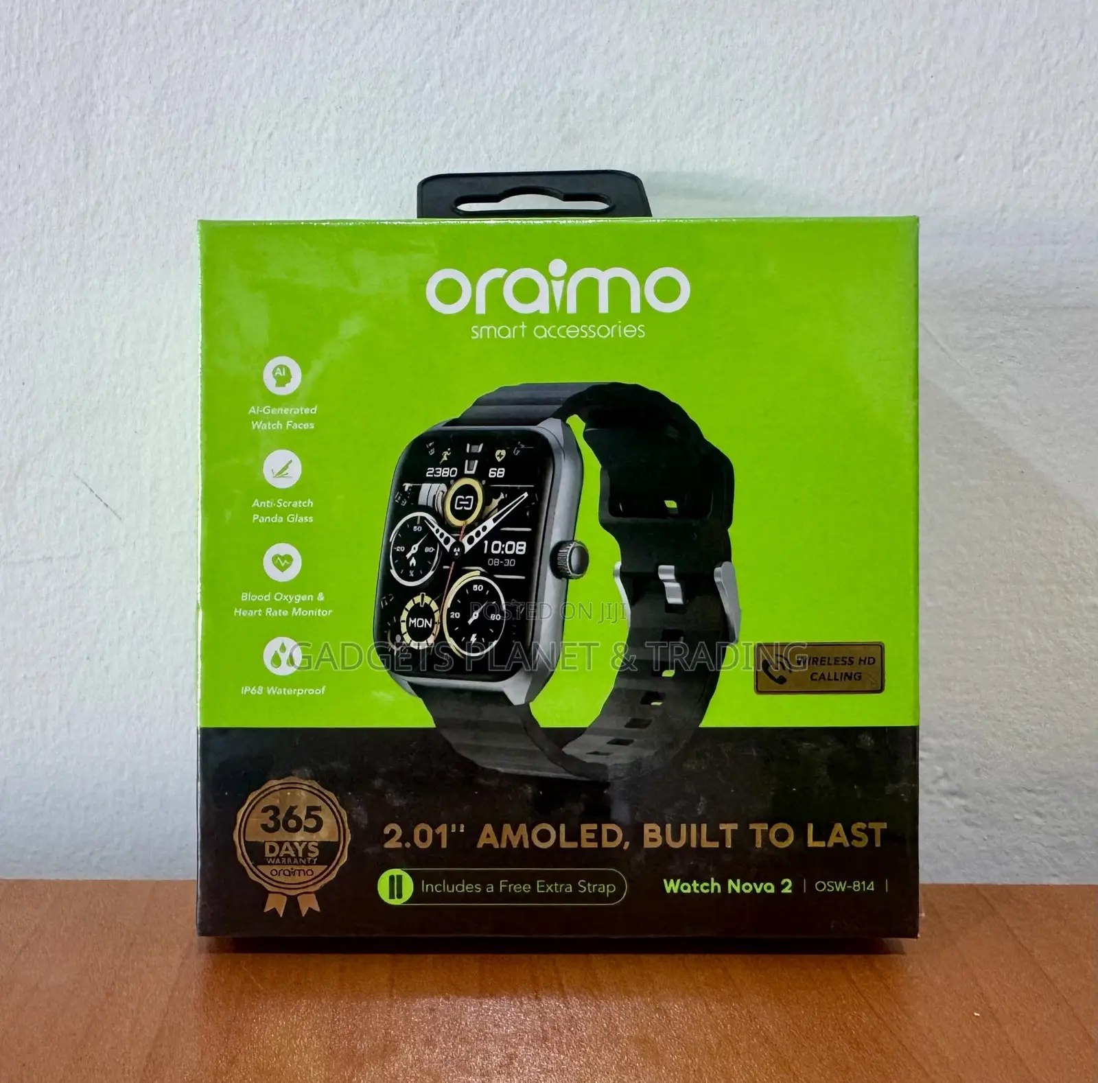 Oraimo Watch Nova 2 2.01" AMOLED IP68 Curved Touchscreen Smart Watch