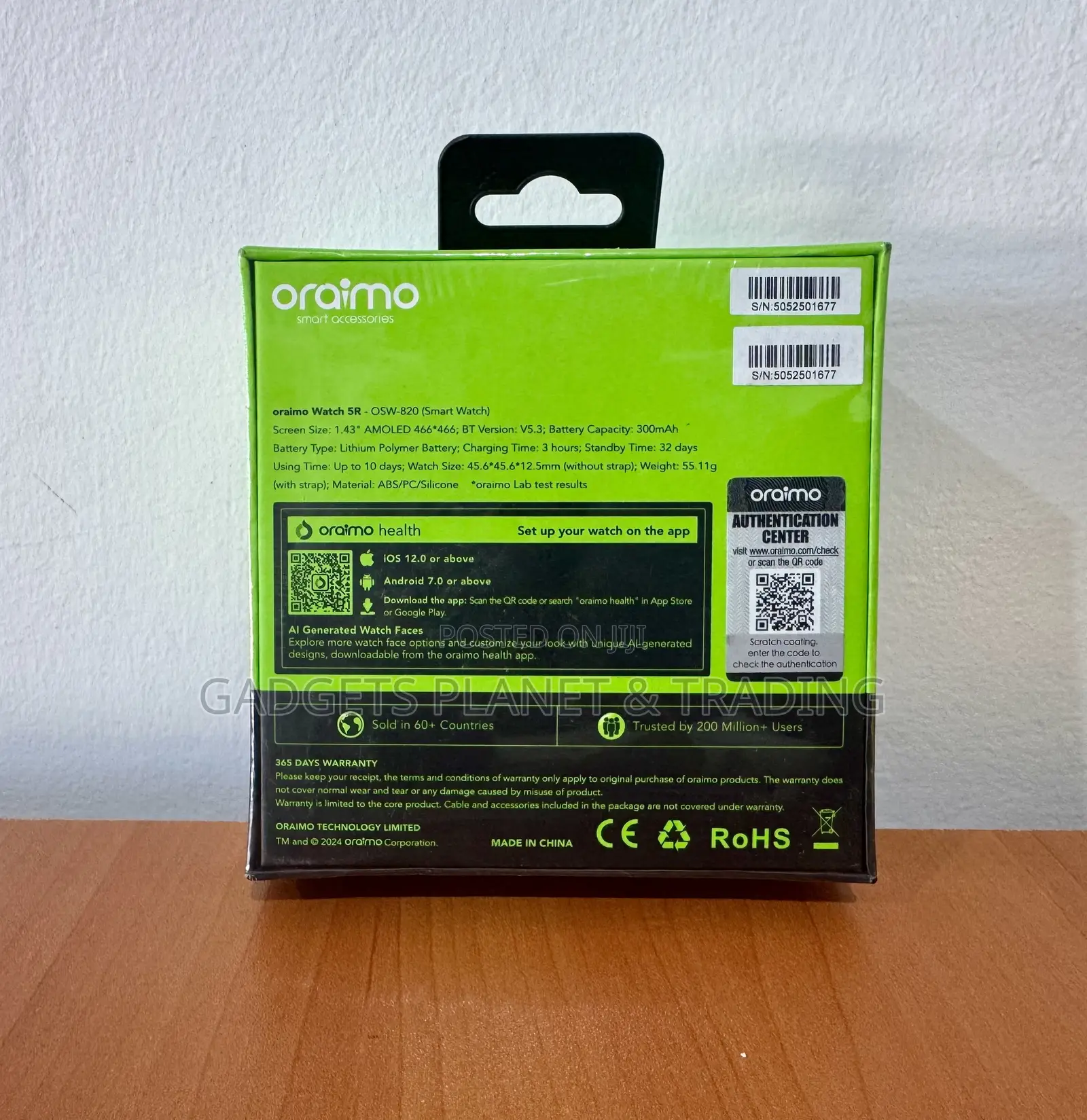 Oraimo Watch 5r (Osw-820) 1.43'' Amoled Display Smartwatch | OSW-820