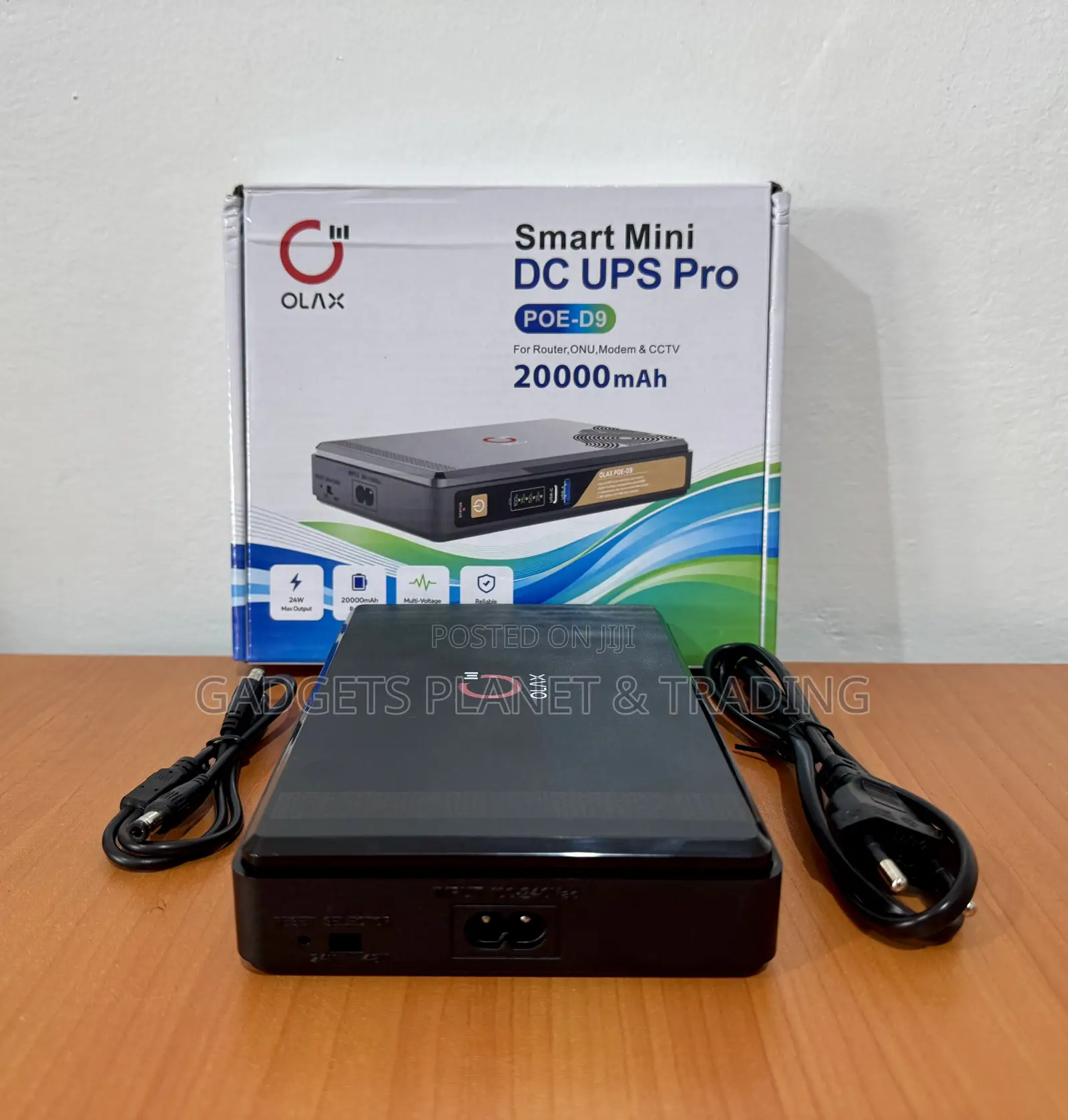 OLAX POE D9 Pro 20000mAh Mini DC UPS for Router, CCTV & Network Device
