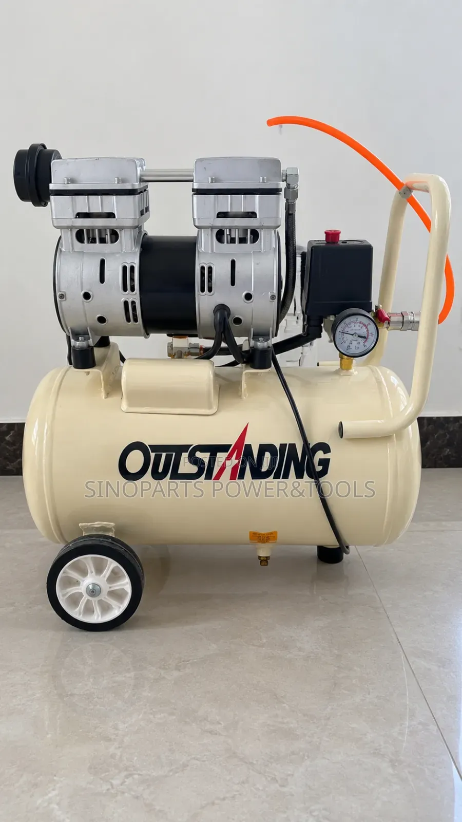 OULSTANDING 30L Oil-Free Silent Air Compressor 750W 7Bar