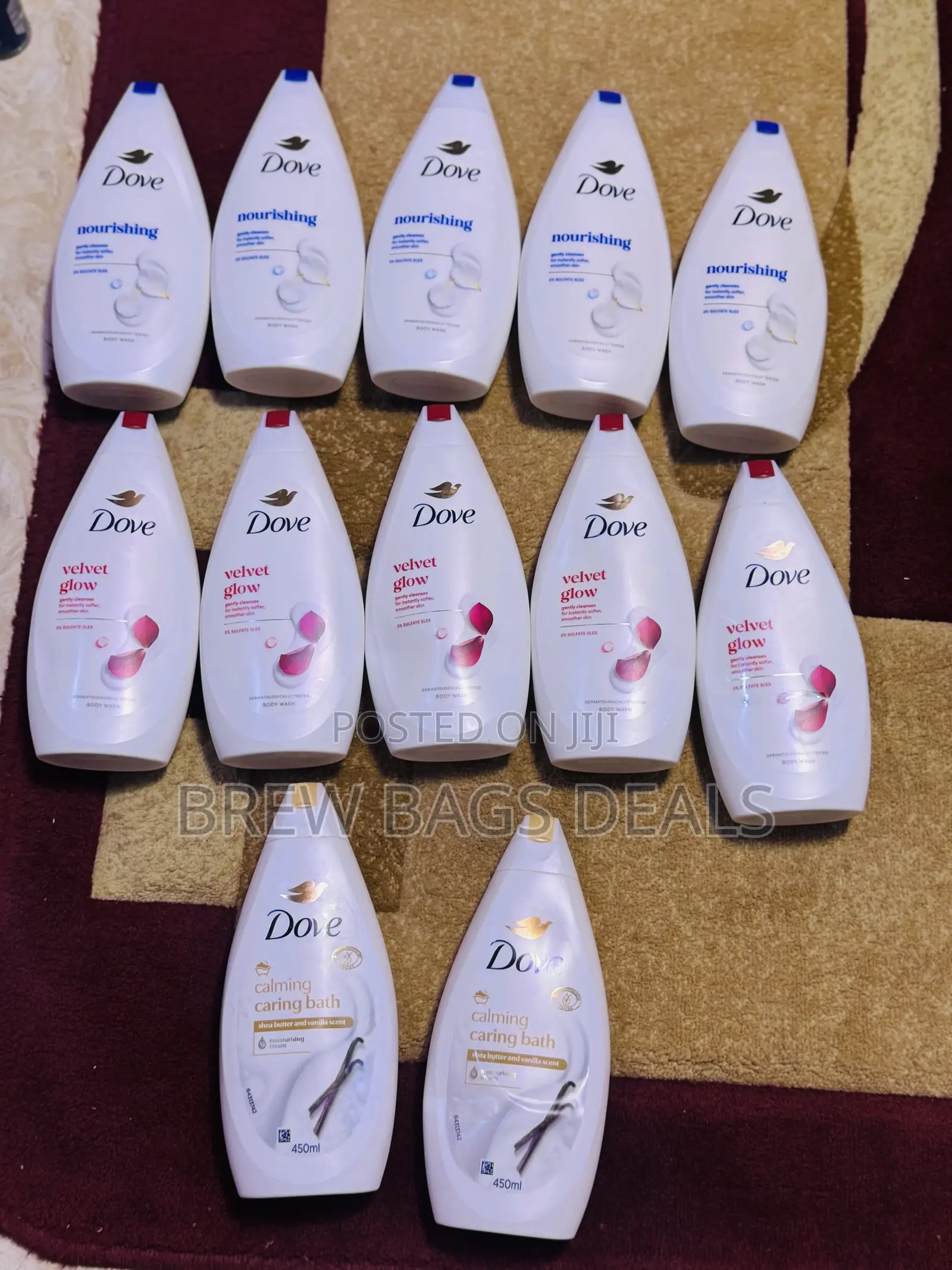 Dove Velvet Glow Body Wash & Nourishing 250ml Body Wash From Uk.