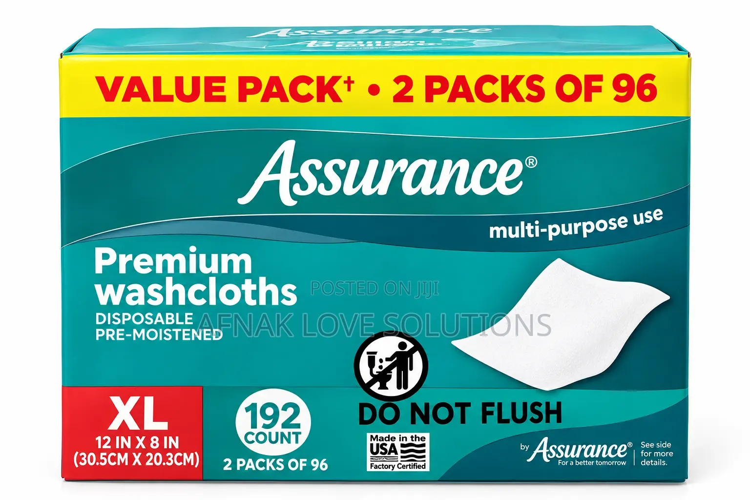 Assurance Adult Wipes