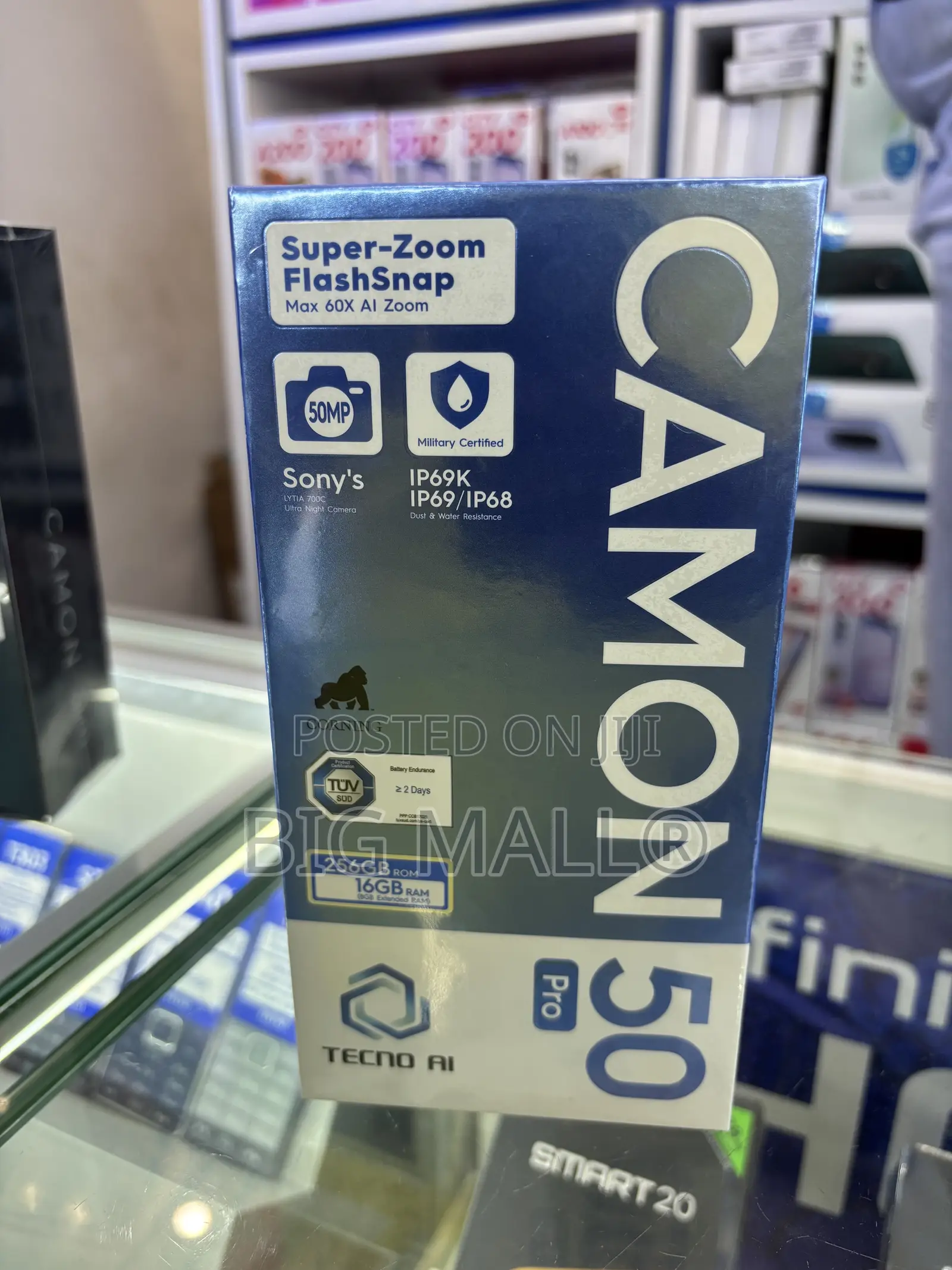 New Tecno Camon 50 Pro 256 GB Black