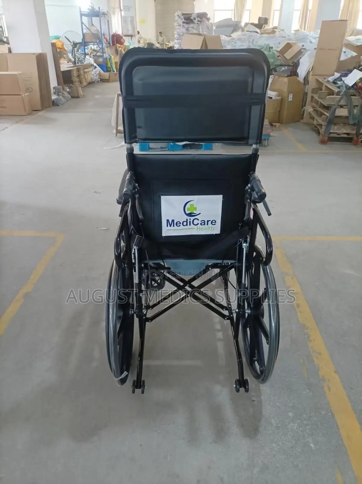 Commode Wheelchair Long Back