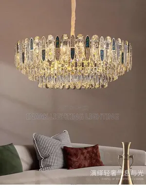 Luxury Round Crystal Chandelier - Crown Design GD