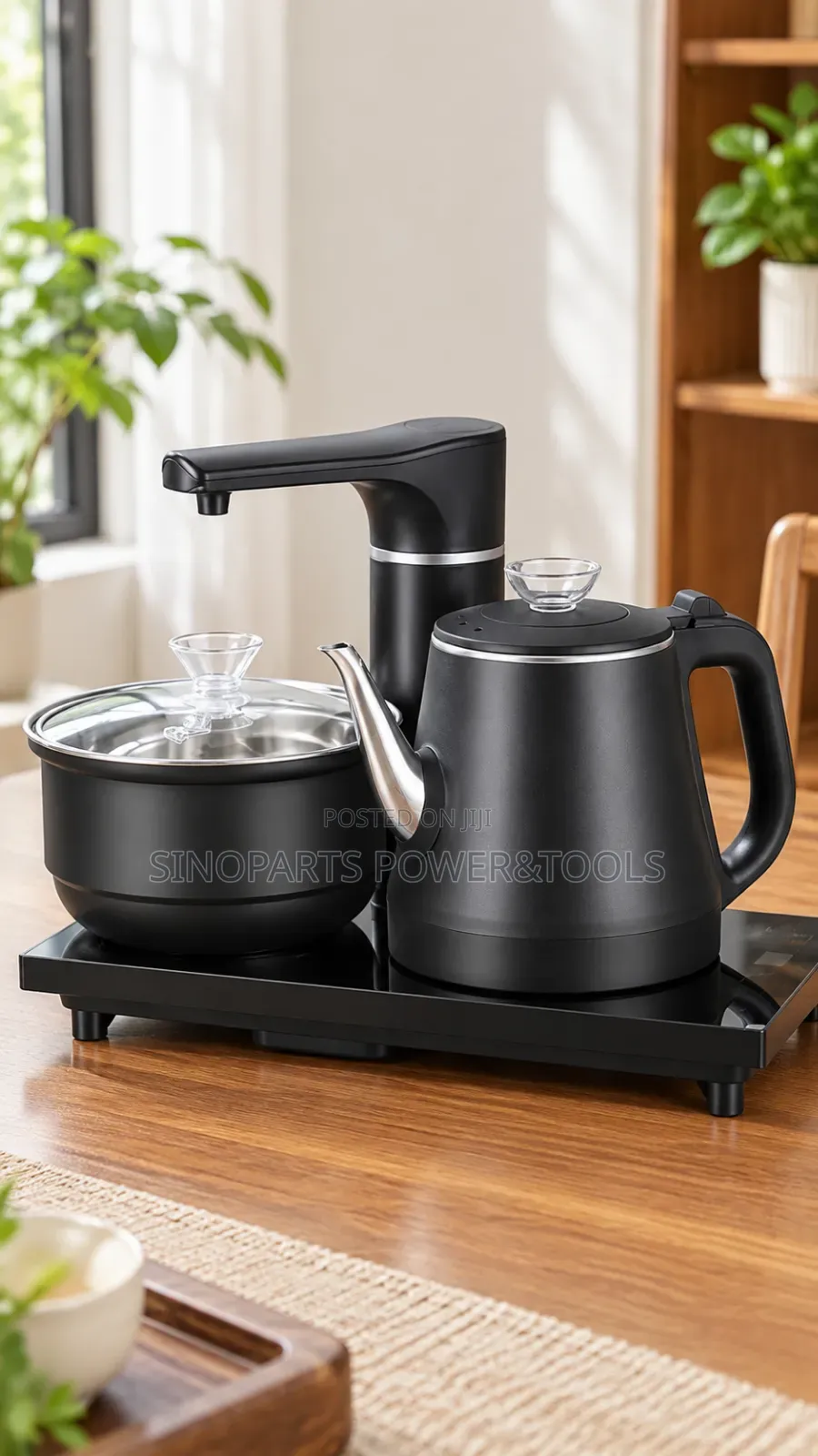 Automatic Water-Filling Electric Tea Kettle Set With Tea Pot