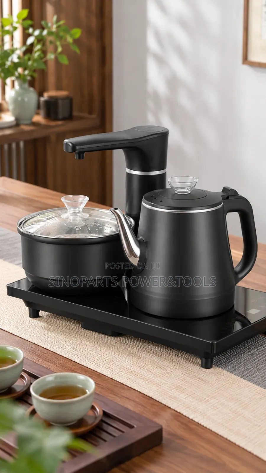 Automatic Water-Filling Electric Tea Kettle Set With Tea Pot
