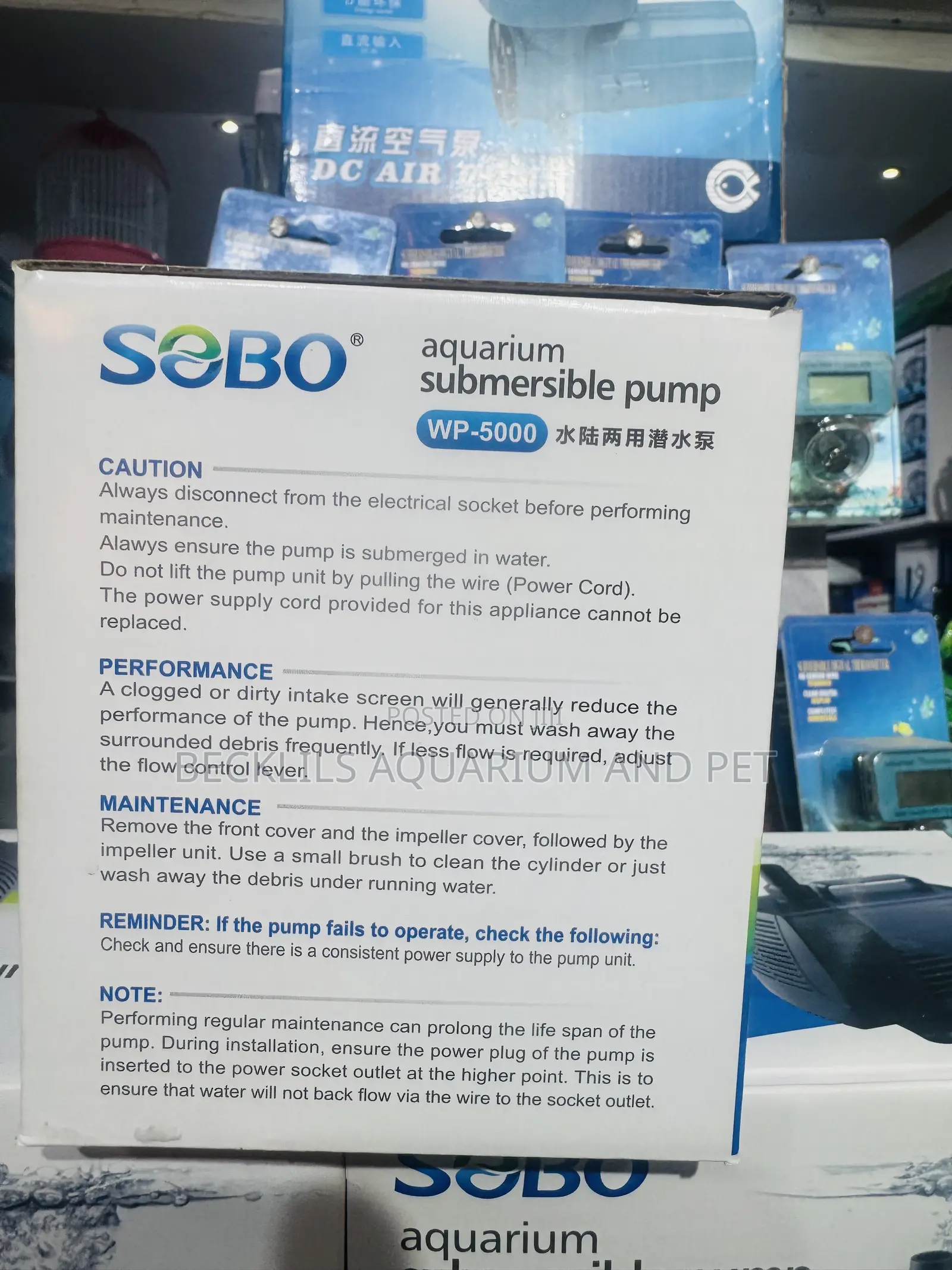 Sobo Submersible Pump Wp -5000