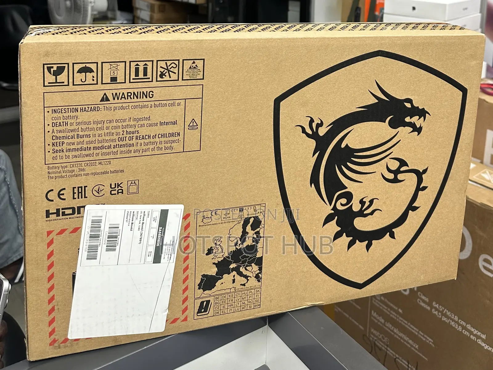 New Laptop MSI 16GB AMD Ryzen 7 SSD 1T
