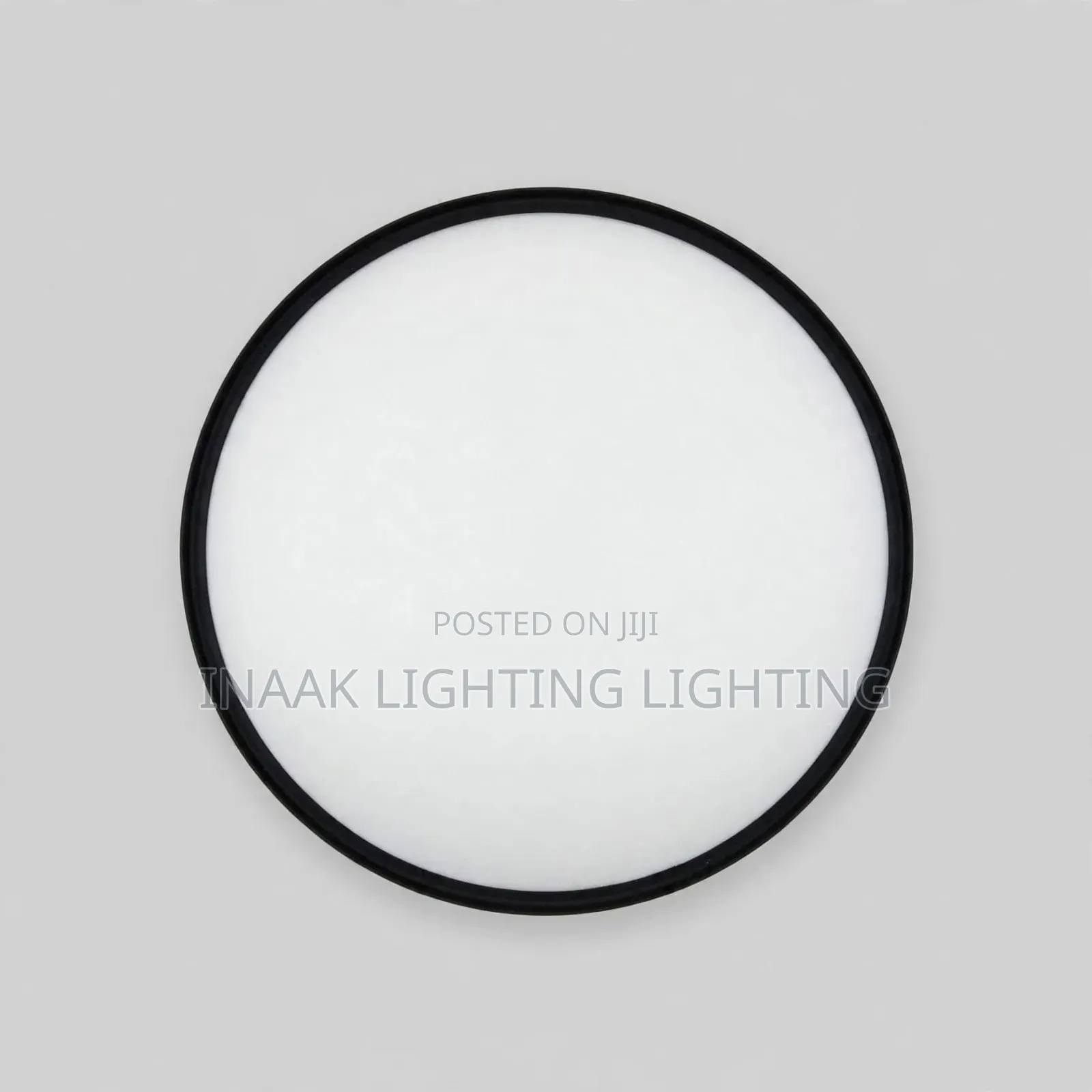 Modern Round Black Frame LED Flush Ceiling Light