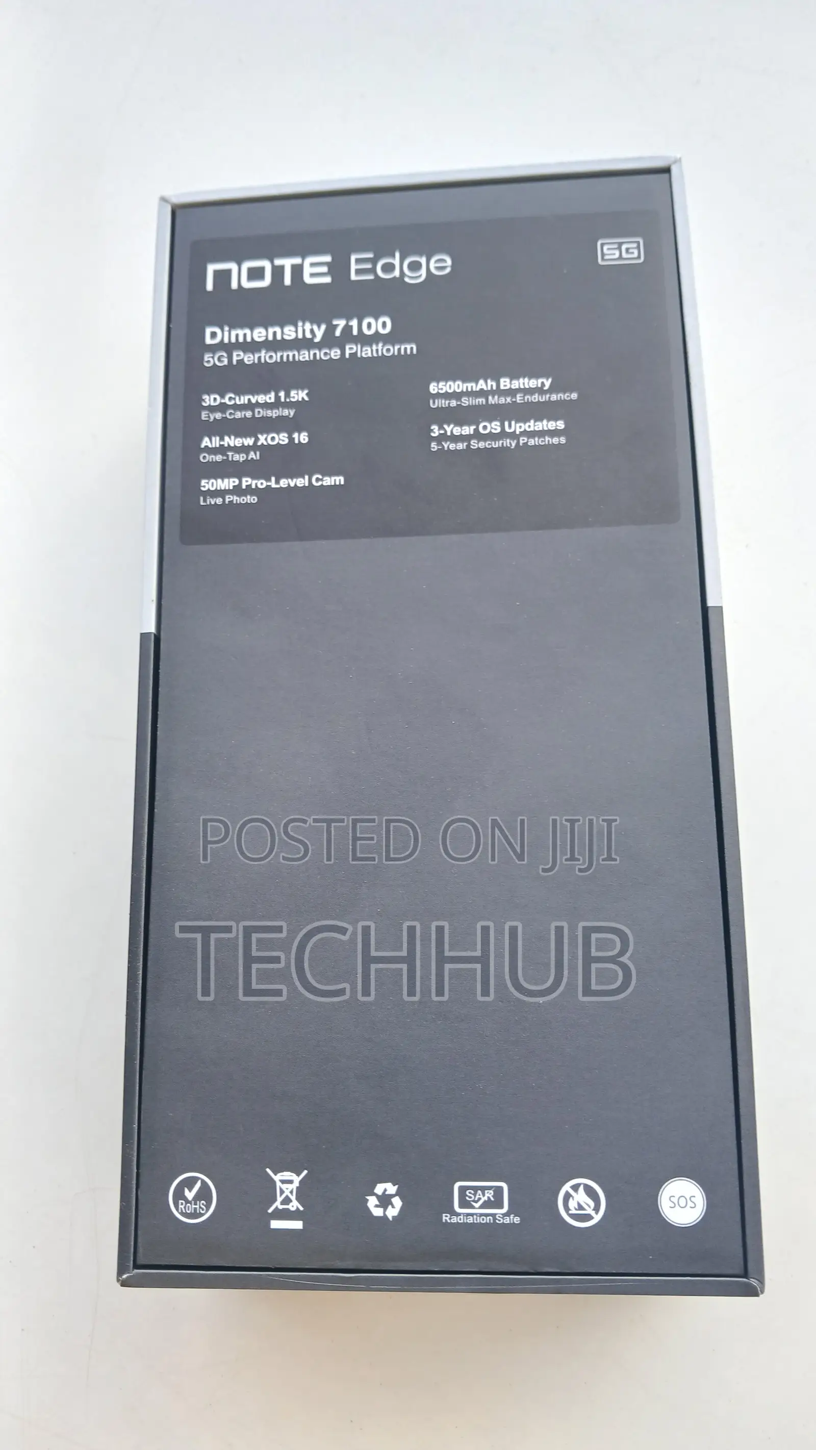 New Infinix Note Edge 256 GB Gray