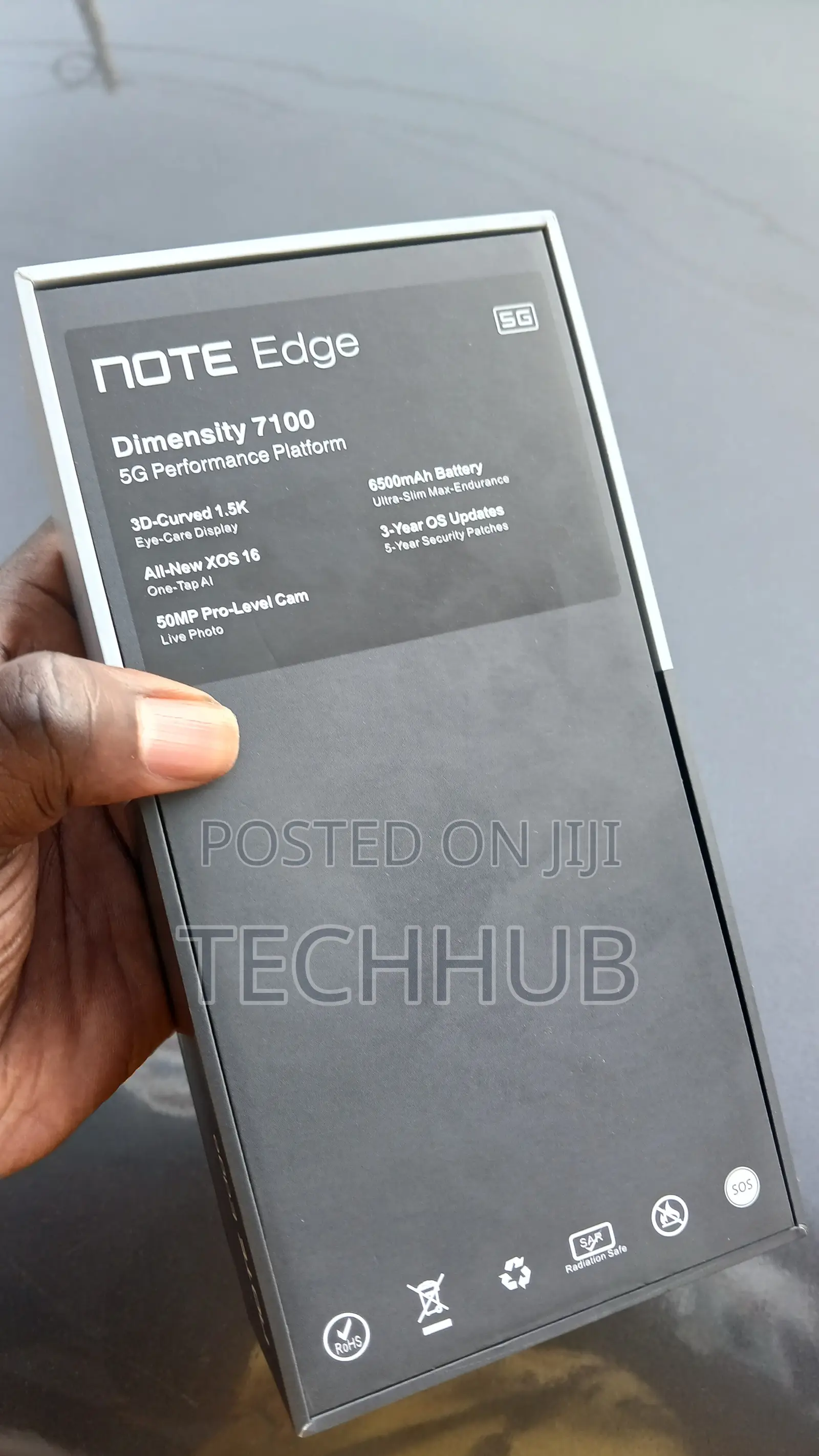 New Infinix Note Edge 256 GB Graphite