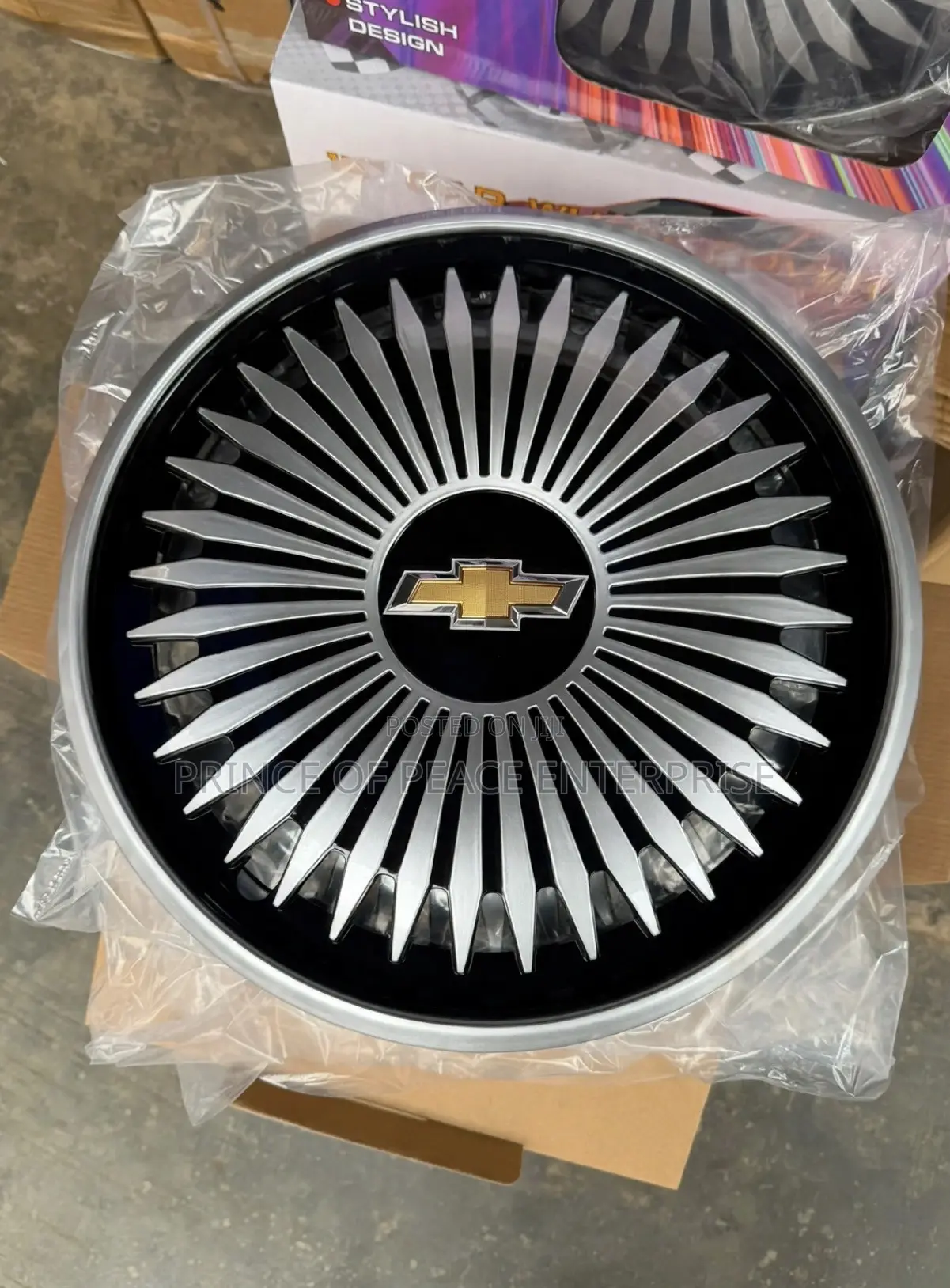 Matiz 3 Rim 13 Wheel Cover Ash and Black