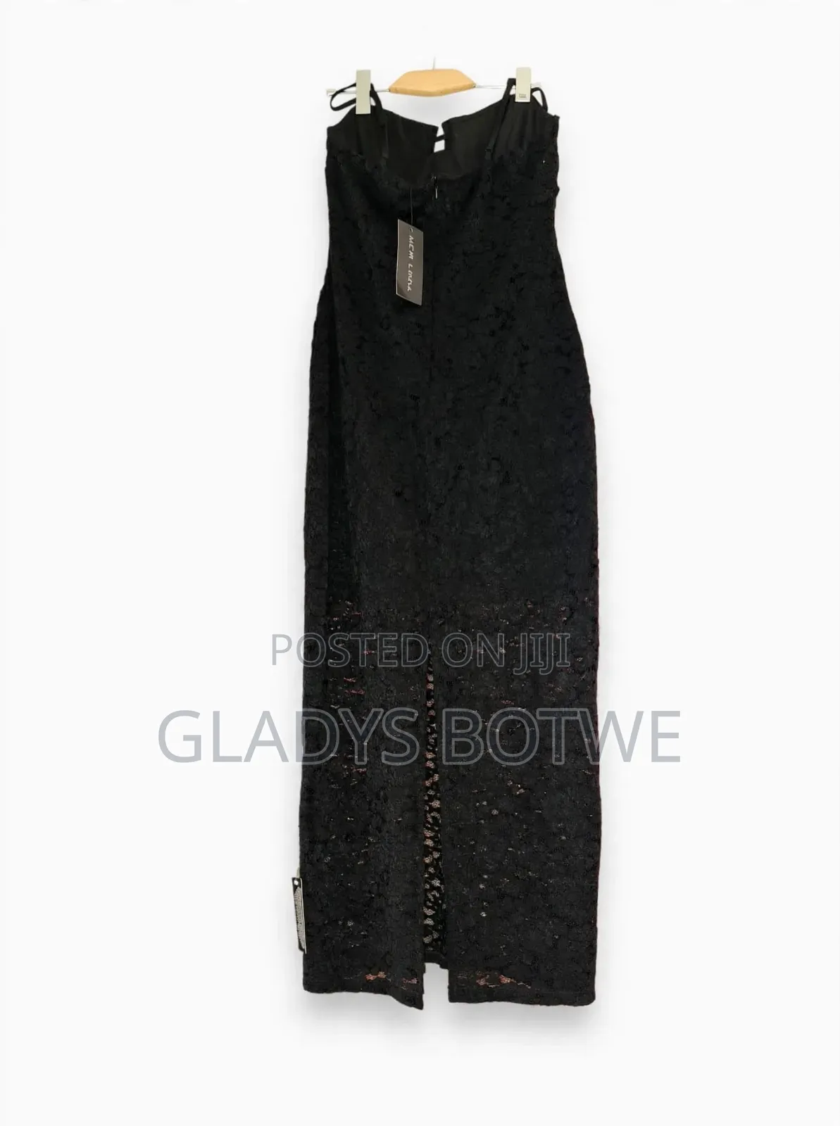 New Black Sleeveless Lace Dress. Uk. 14