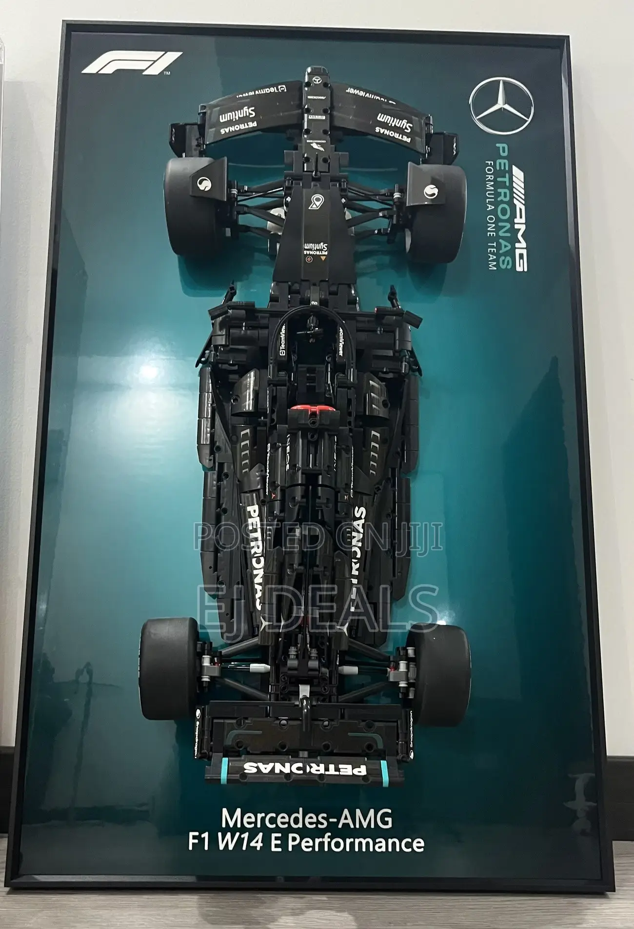 Lego F1 Mercedes AMG With Wall Display and Build Up Car 50/80cm