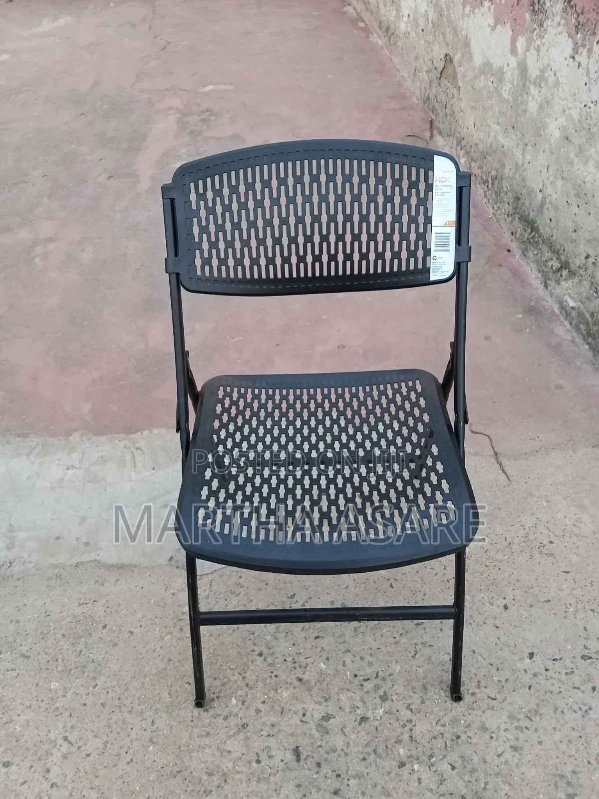 This Is a Commercial-Grade Ventilated Plastic Folding Chair.