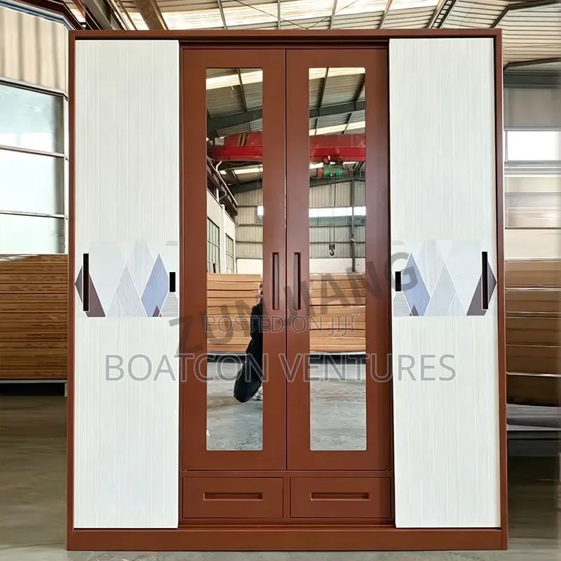 Fireproof Metal Steel Wardrobe Cabinet 4 Doors