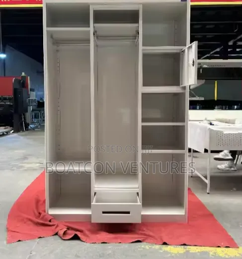 3 Doors Waterproof Metal Steel Wardrobe Cabinet