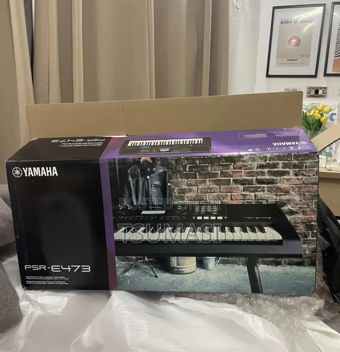 Yamaha PSR-E473 61-Key Portable Keyboard.